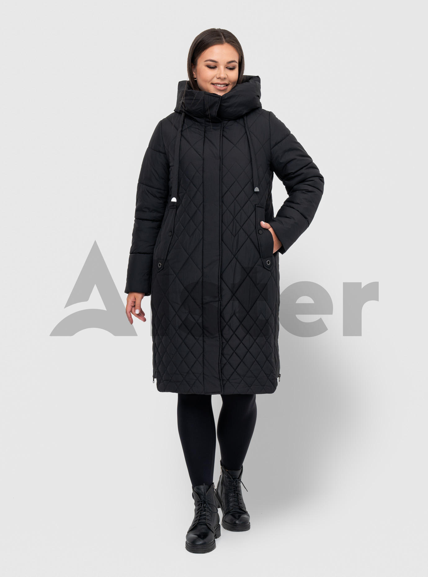 Зимнее пальто Caroles 3357 (большие размеры) Маренго 6XL (CAR3357-18): фото - Alster.ua