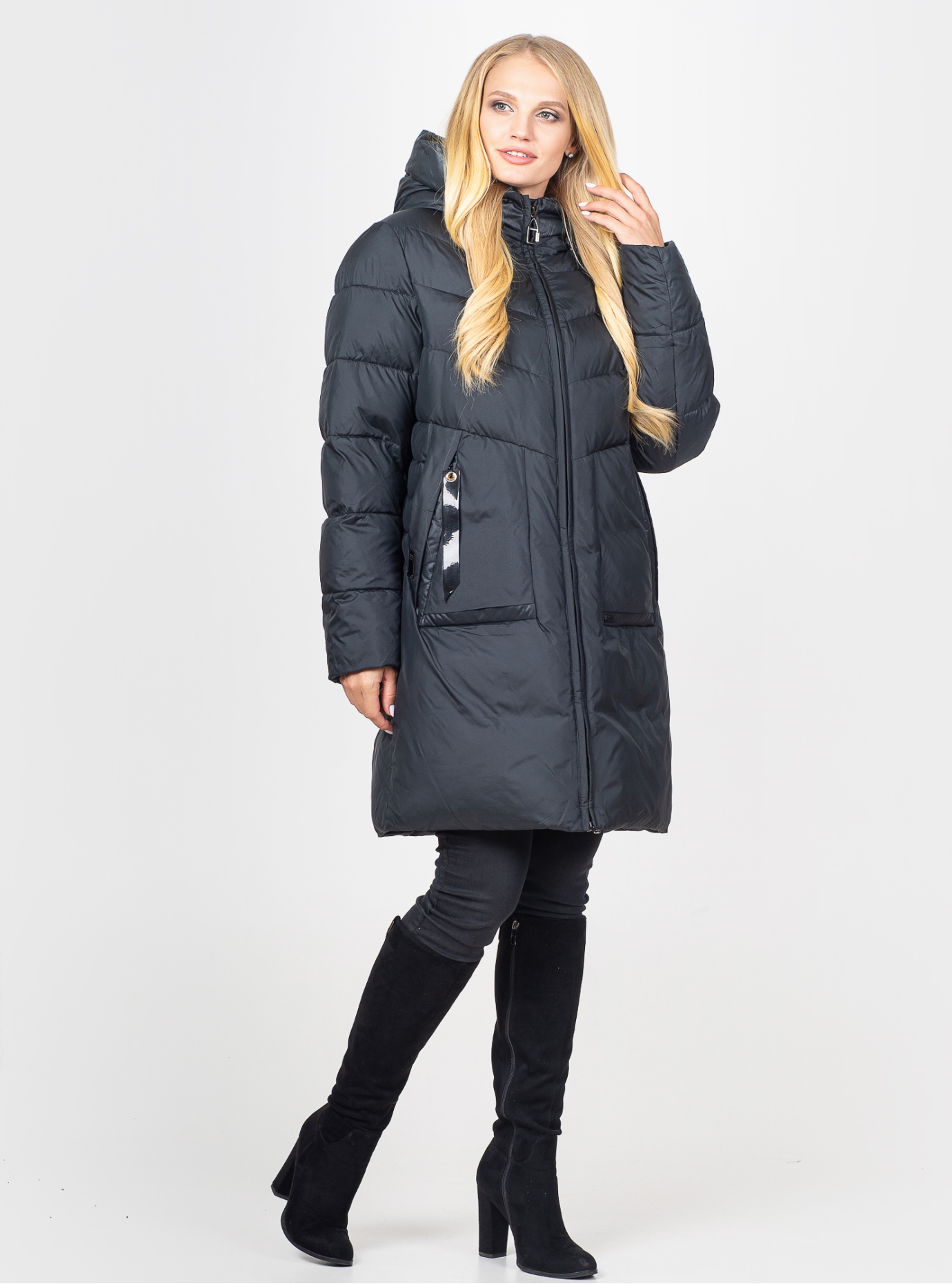 Куртка зимняя женская Чёрный 8XL (07-VP201358): фото - Alster.ua Куртка зимняя женская Чёрный 8XL (07-VP201358): фото - Alster.ua