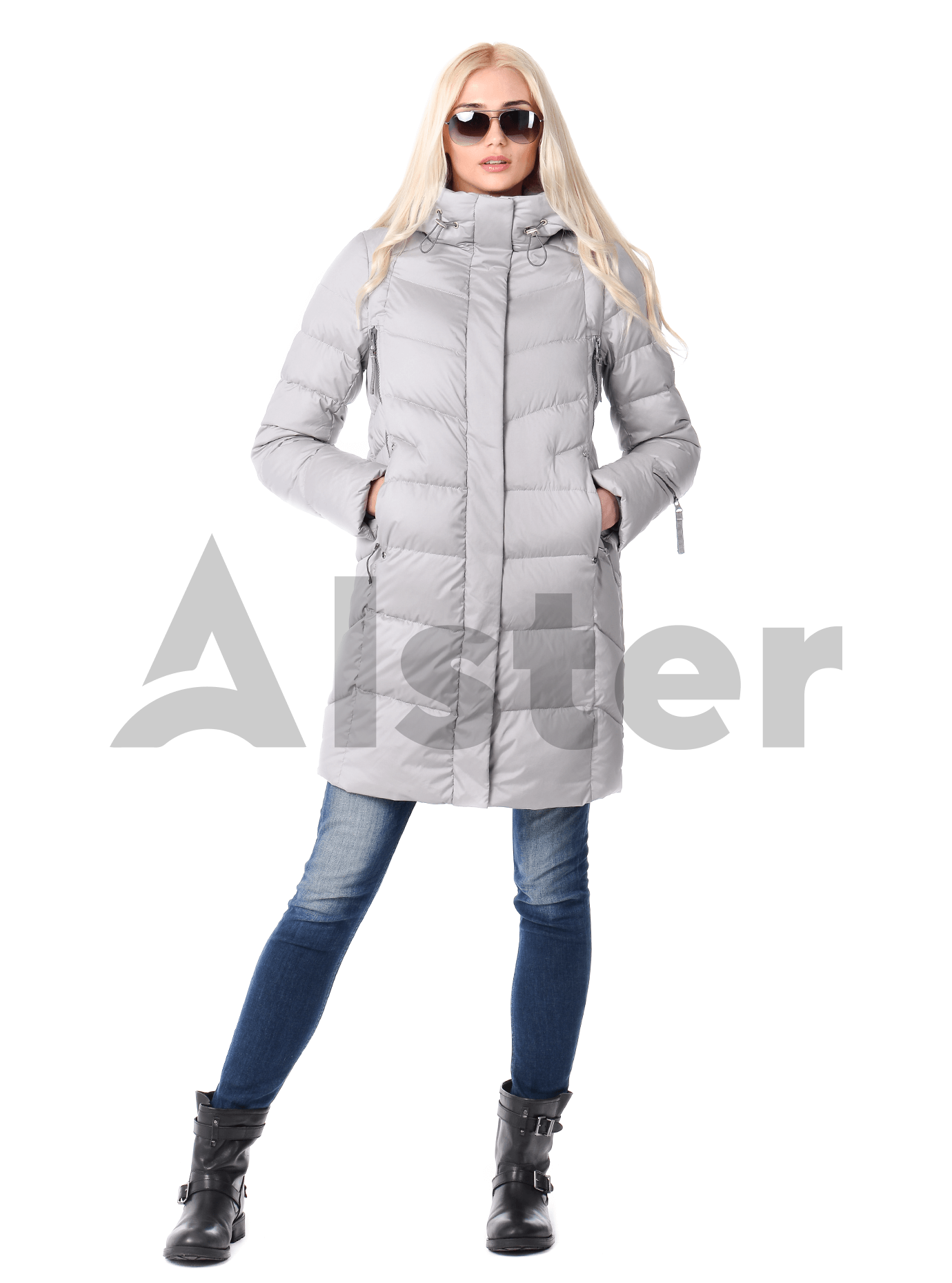 Куртка зимняя женская стёганная Чёрный S (02-CR170390): фото - Alster.ua
