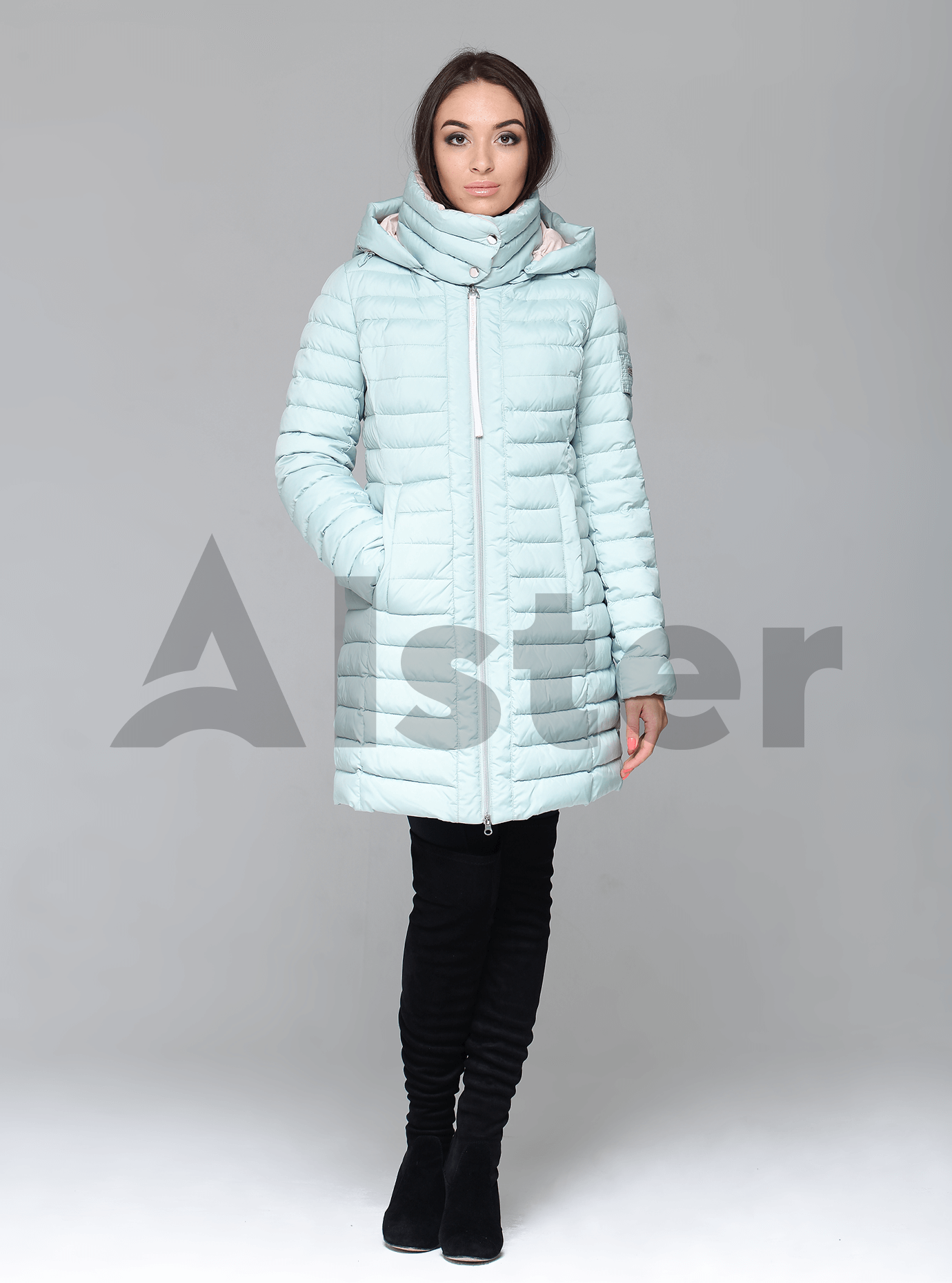 Куртка зимняя женская стёганная Чёрный S (02-CR170251): фото - Alster.ua