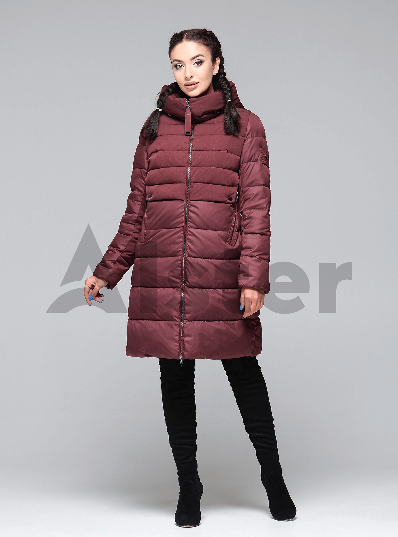 Куртка зимняя женская стёганная Чёрный S (02-CR170290): фото - Alster.ua
