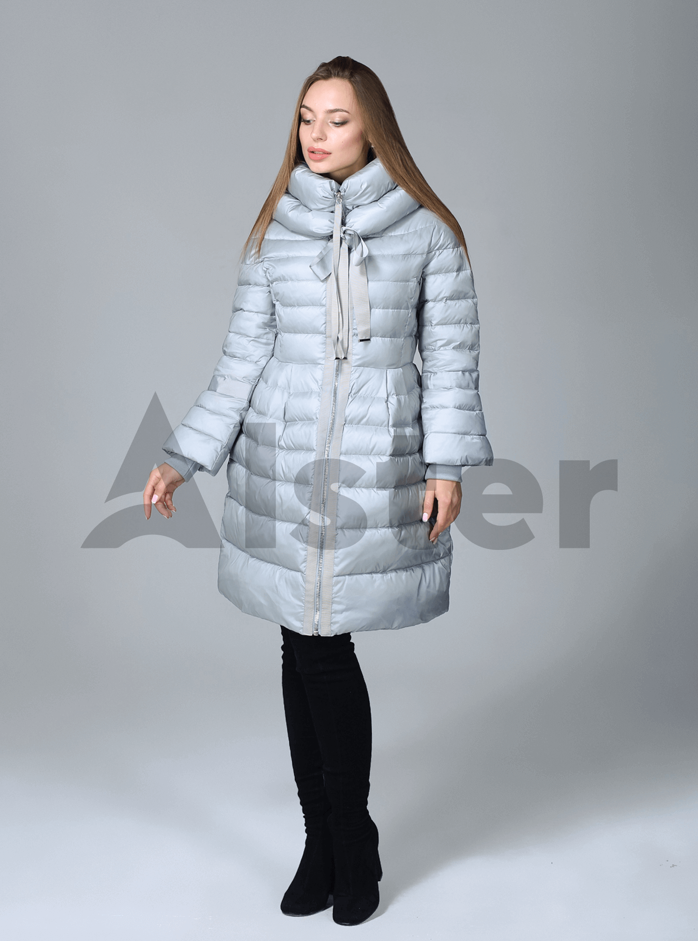 Куртка зимняя женская с манжетами Голубой L (02-CR170208): фото - Alster.ua