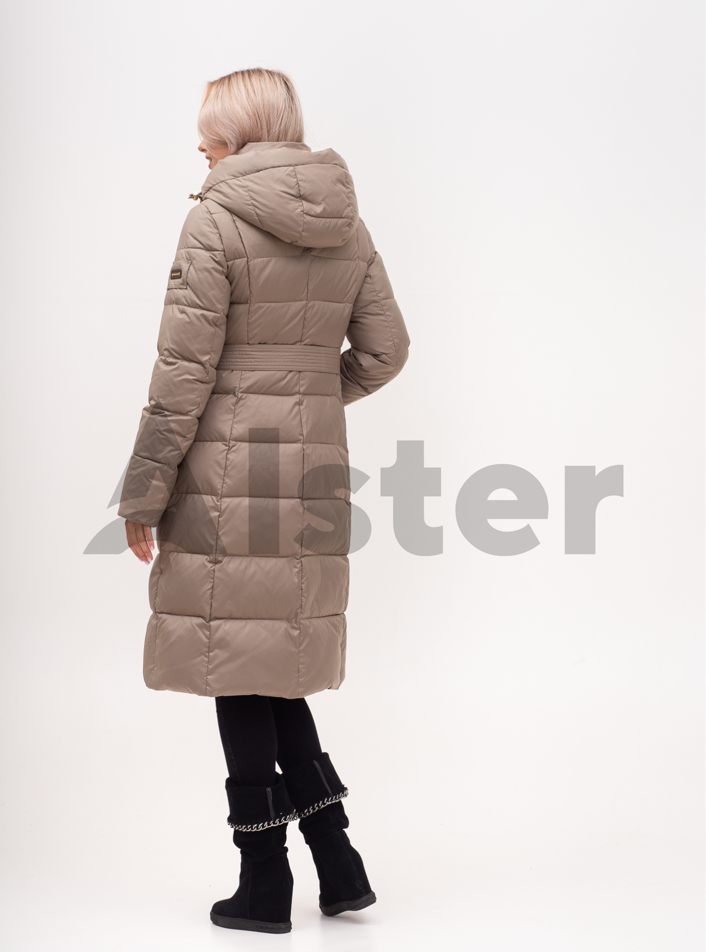 Куртка зимняя длинная с поясом Фисташковый 2XL (01-N200523): фото - Alster.ua
