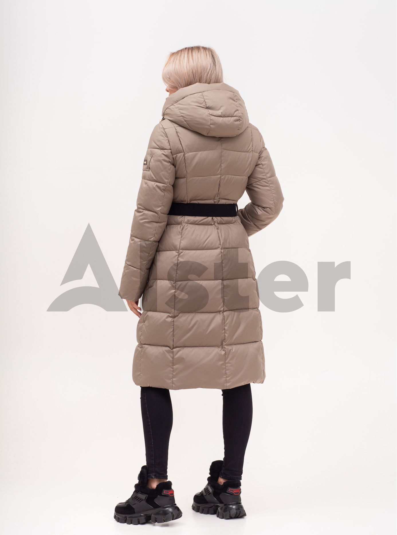 Куртка зимняя длинная с поясом Фисташковый 2XL (01-N200523): фото - Alster.ua