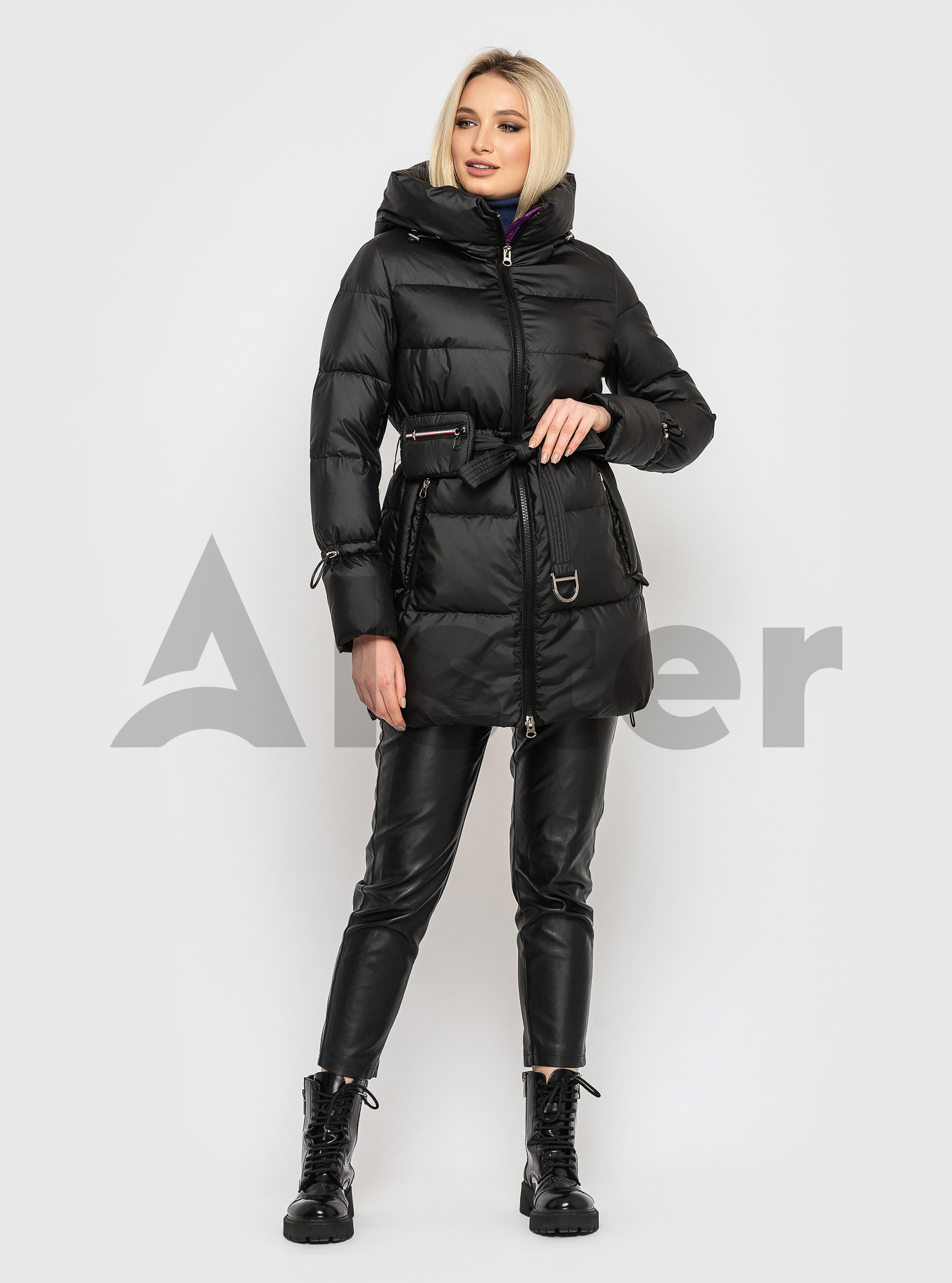 Женская зимняя куртка CLASNA Чёрный XL (21D518CW-04): фото - Alster.ua