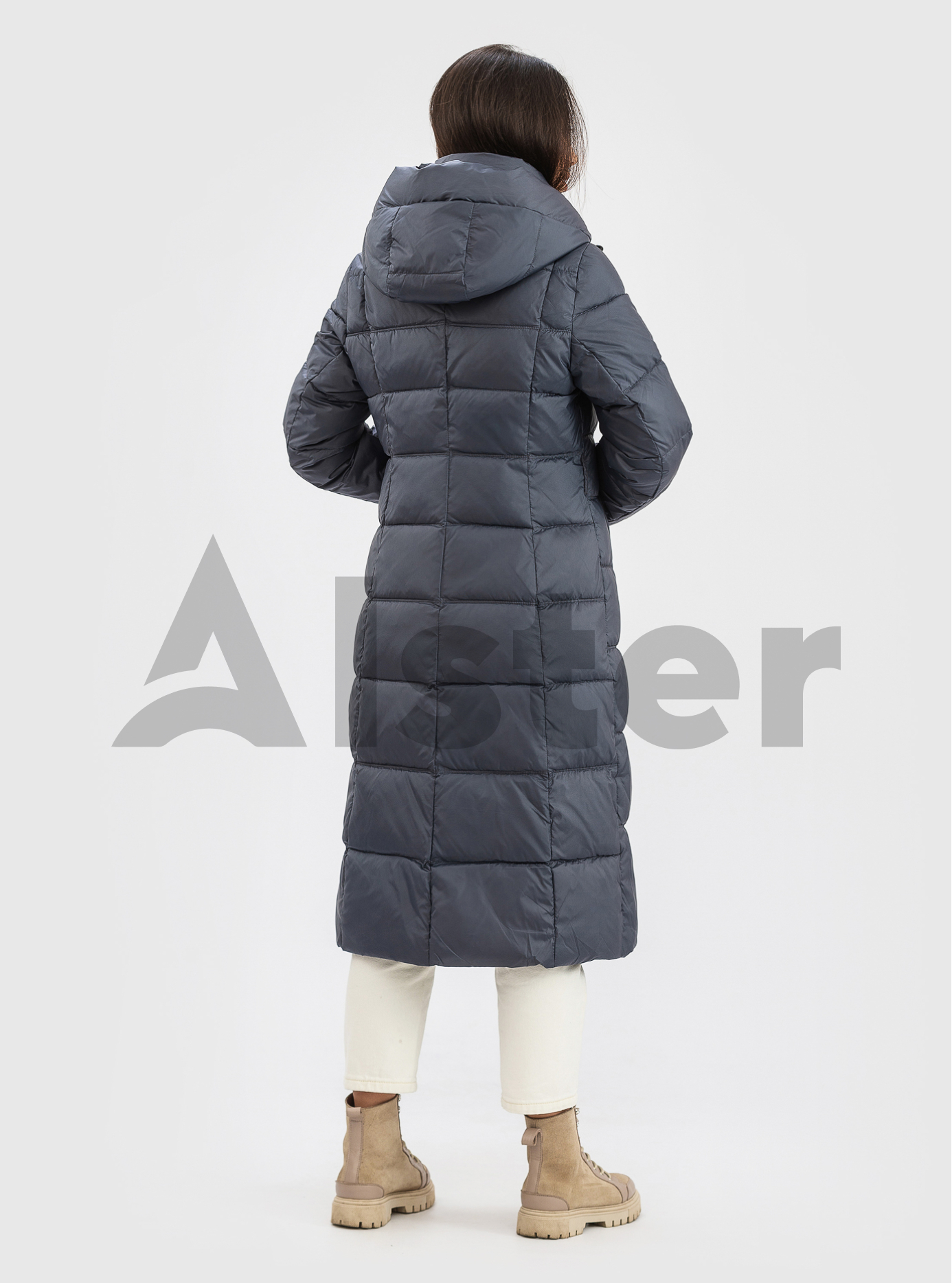 Женская зимняя куртка с поясом CLASNA Графитовый XL (21D539CW-14): фото - Alster.ua