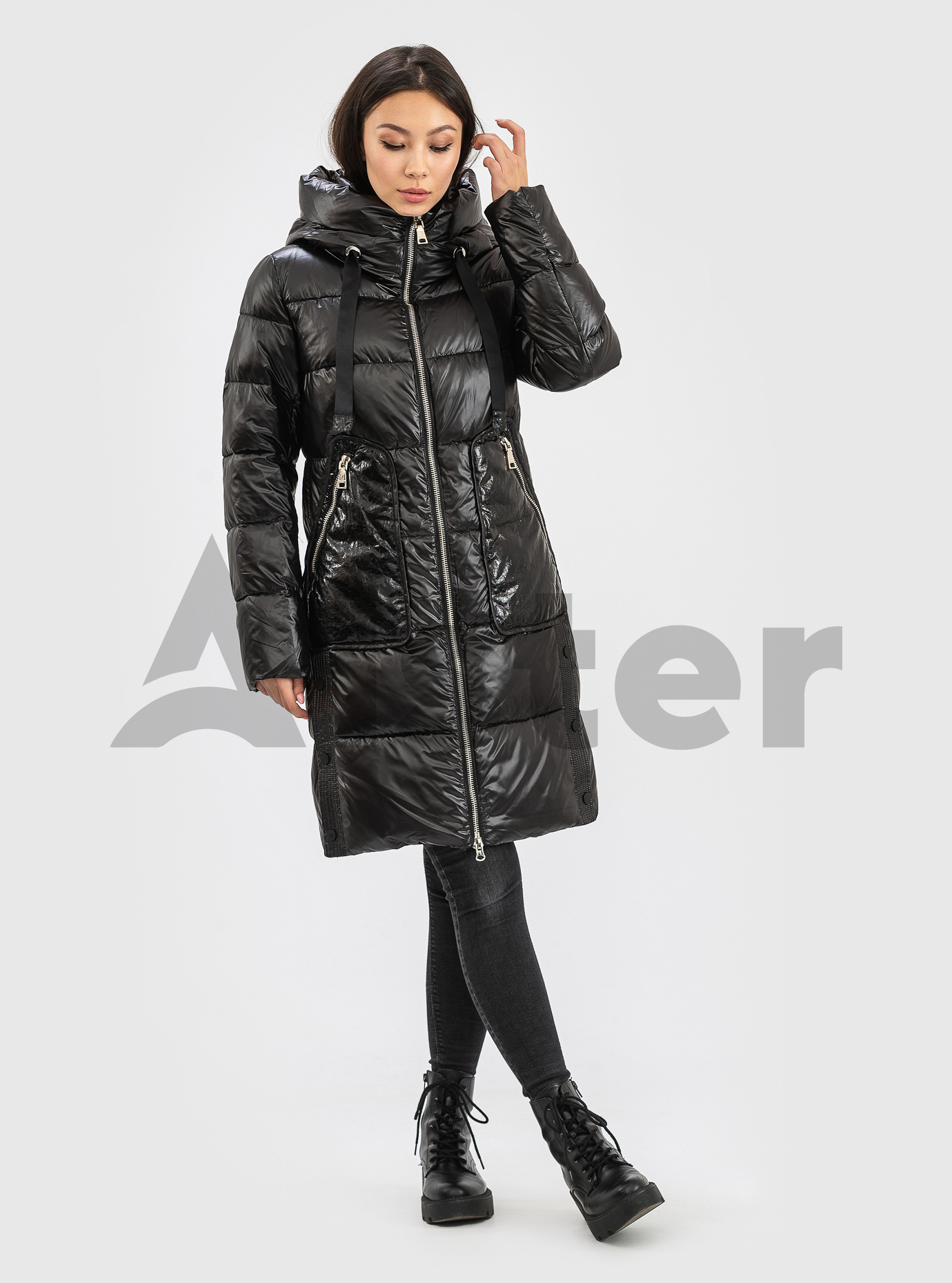 Женская зимняя куртка CLASNA Чёрный XL (21D8090CW-04): фото - Alster.ua