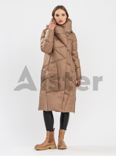 Женский длинный стеганый пуховик Clasna 557