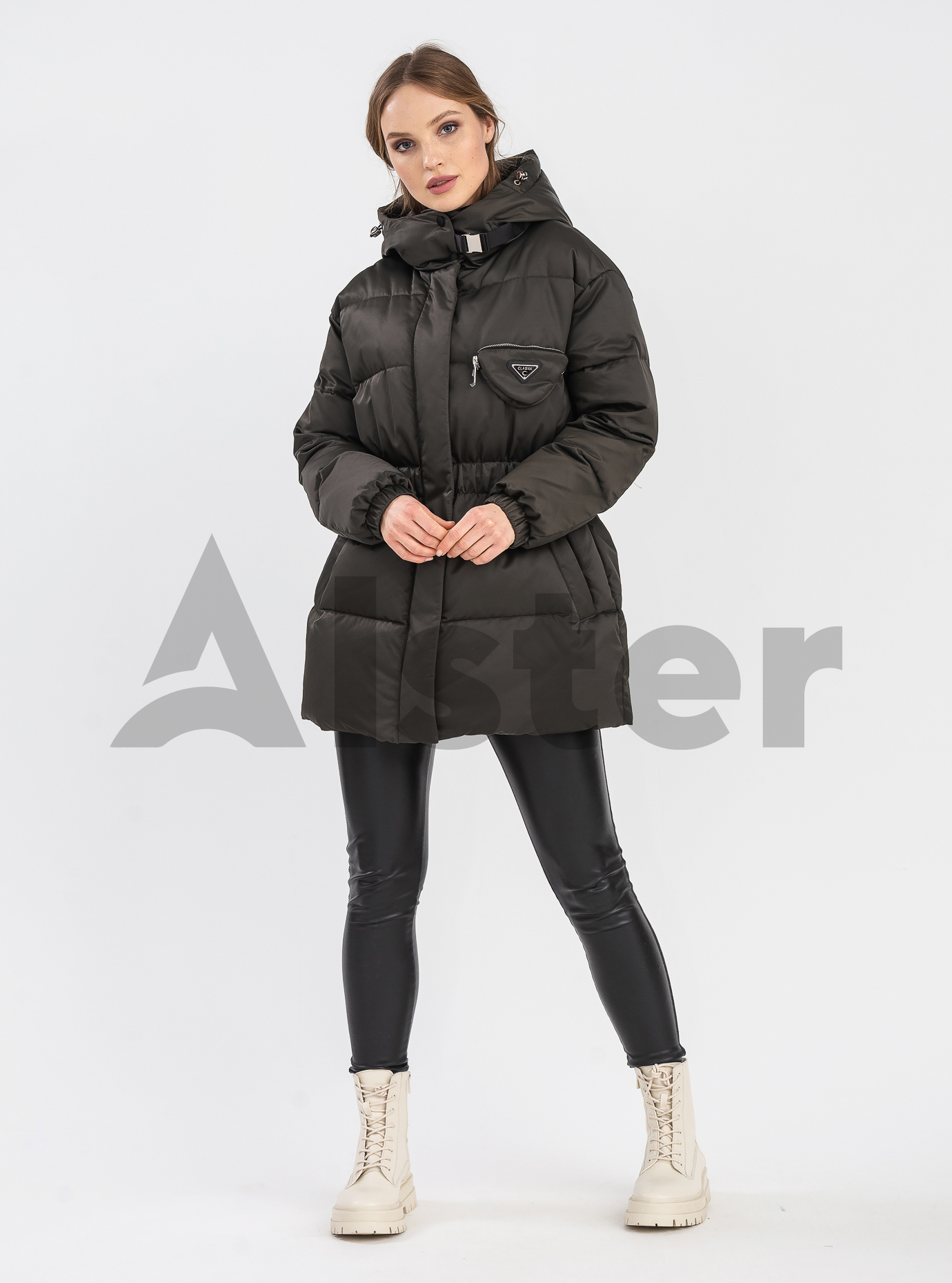 Зимняя женская куртка Clasna 915 Хаки L (22D915CW-09): фото - Alster.ua