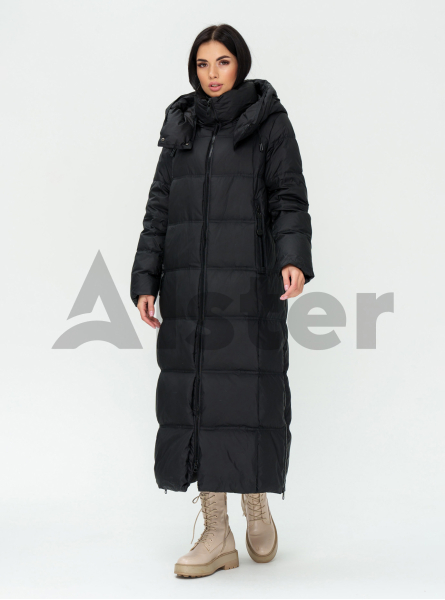 Длинный женский пуховик CLASNA 170 с капюшоном
