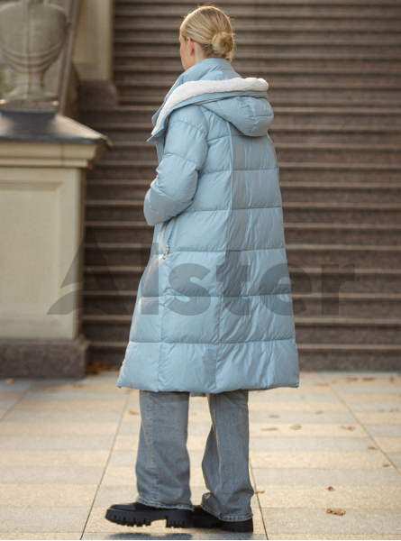 Женский зимний пуховик c экомехом Clasna 439