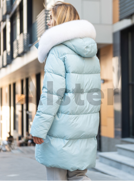 Зимняя женская куртка CLASNA 717 с натуральным мехом