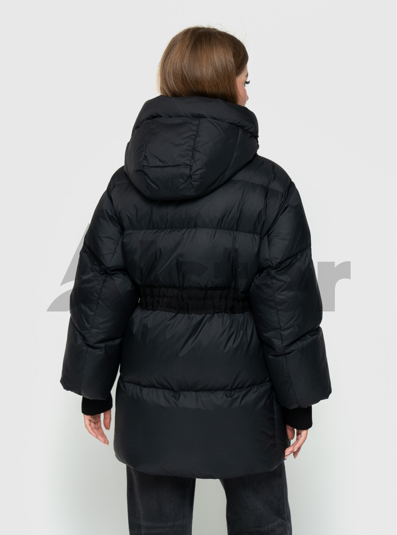 Женская зимняя куртка Clasna 718 с кулисой Чёрный S (24D718DW-07): фото - Alster.ua