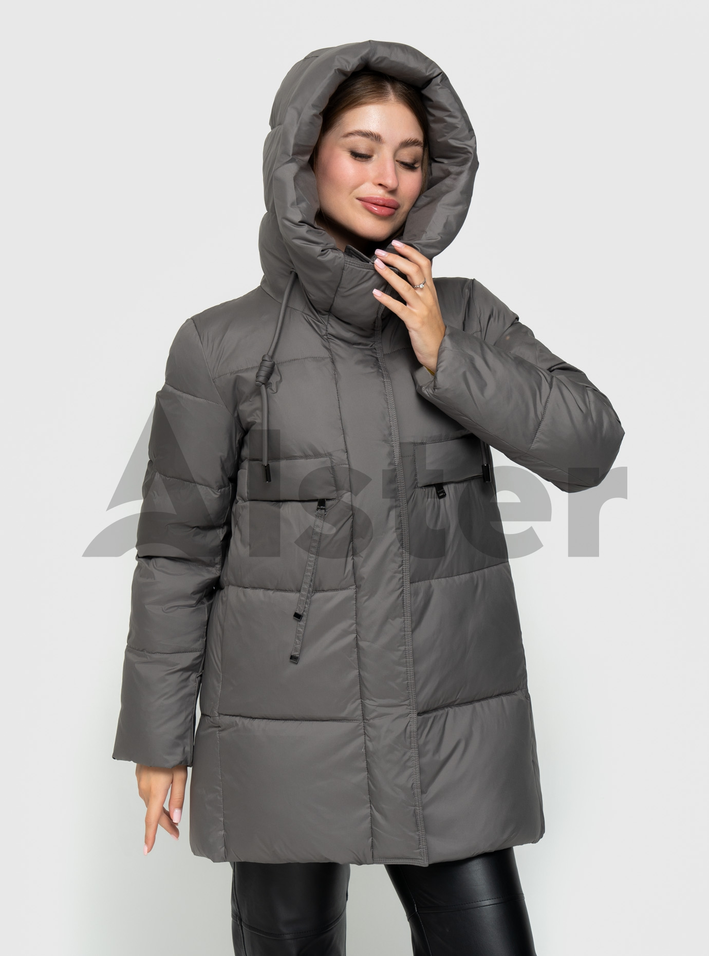 Женская зимняя куртка Clasna 827 Графитовый M (24D827DW-14): фото - Alster.ua