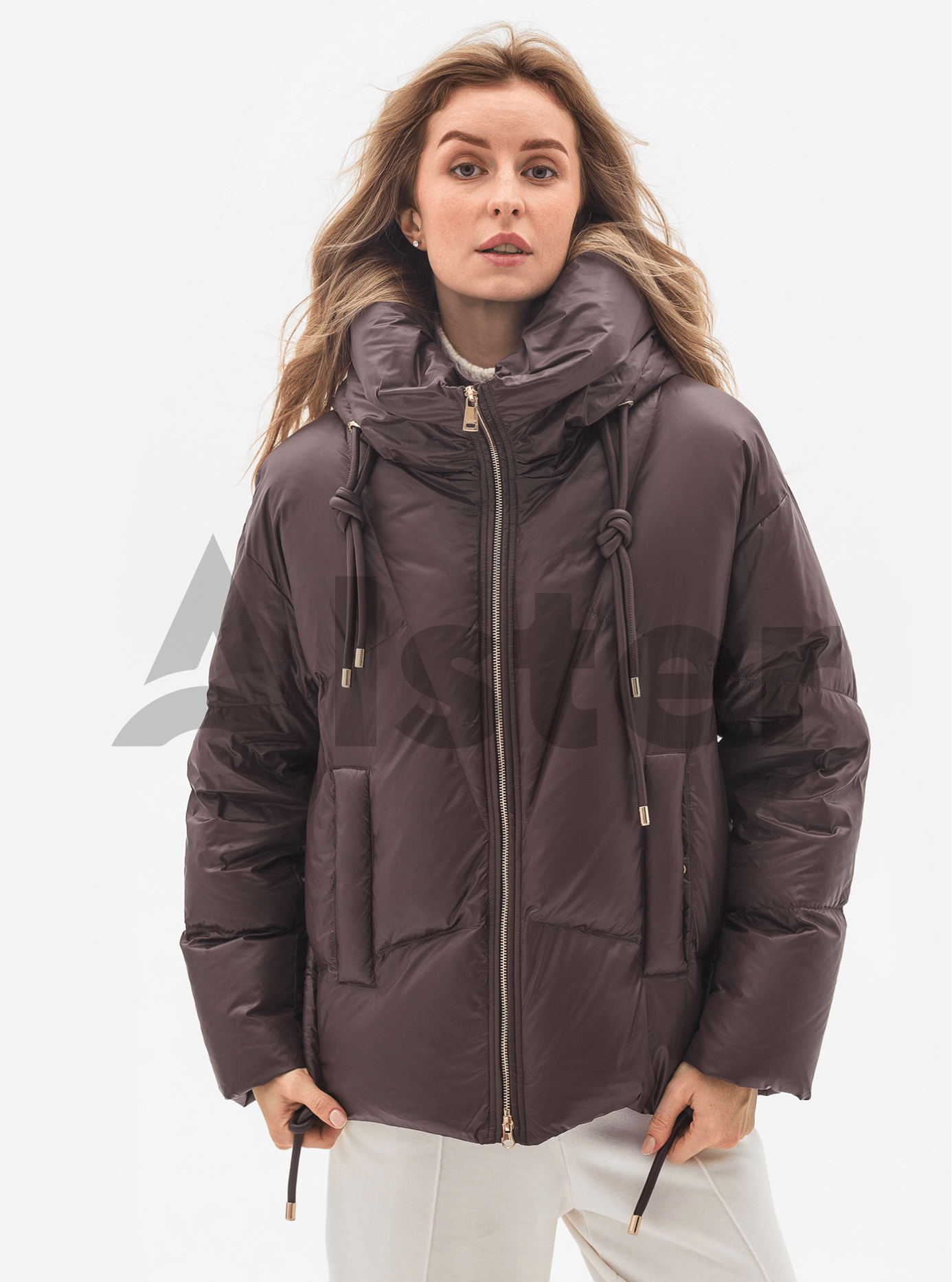 Женская зимняя куртка Clasna 902 Шоколадный M (24D902DW-03): фото - Alster.ua