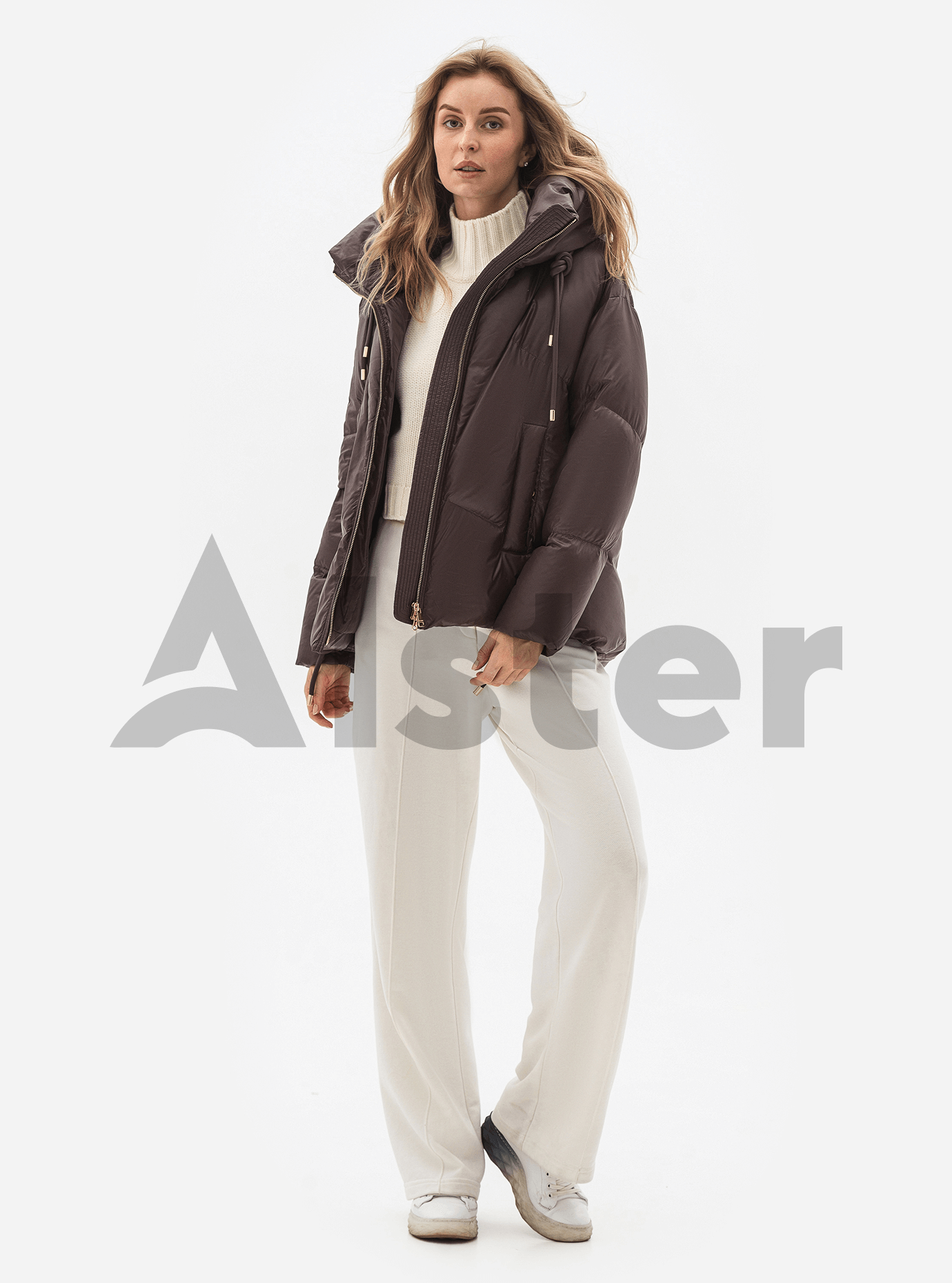 Женская зимняя куртка Clasna 902 Шоколадный M (24D902DW-03): фото - Alster.ua