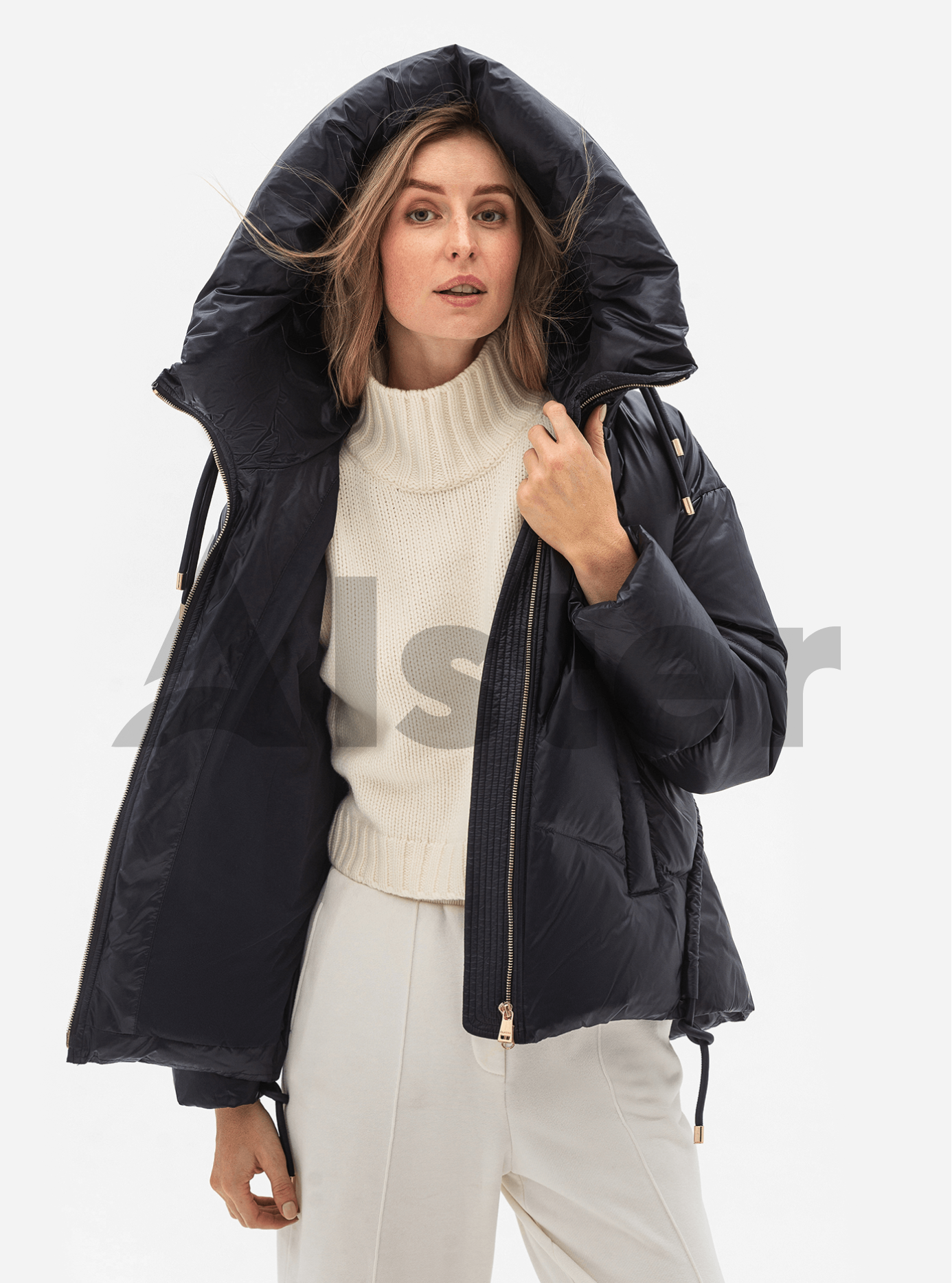 Женская зимняя куртка Clasna 902 Тёмно синий S (24D902DW-06): фото - Alster.ua