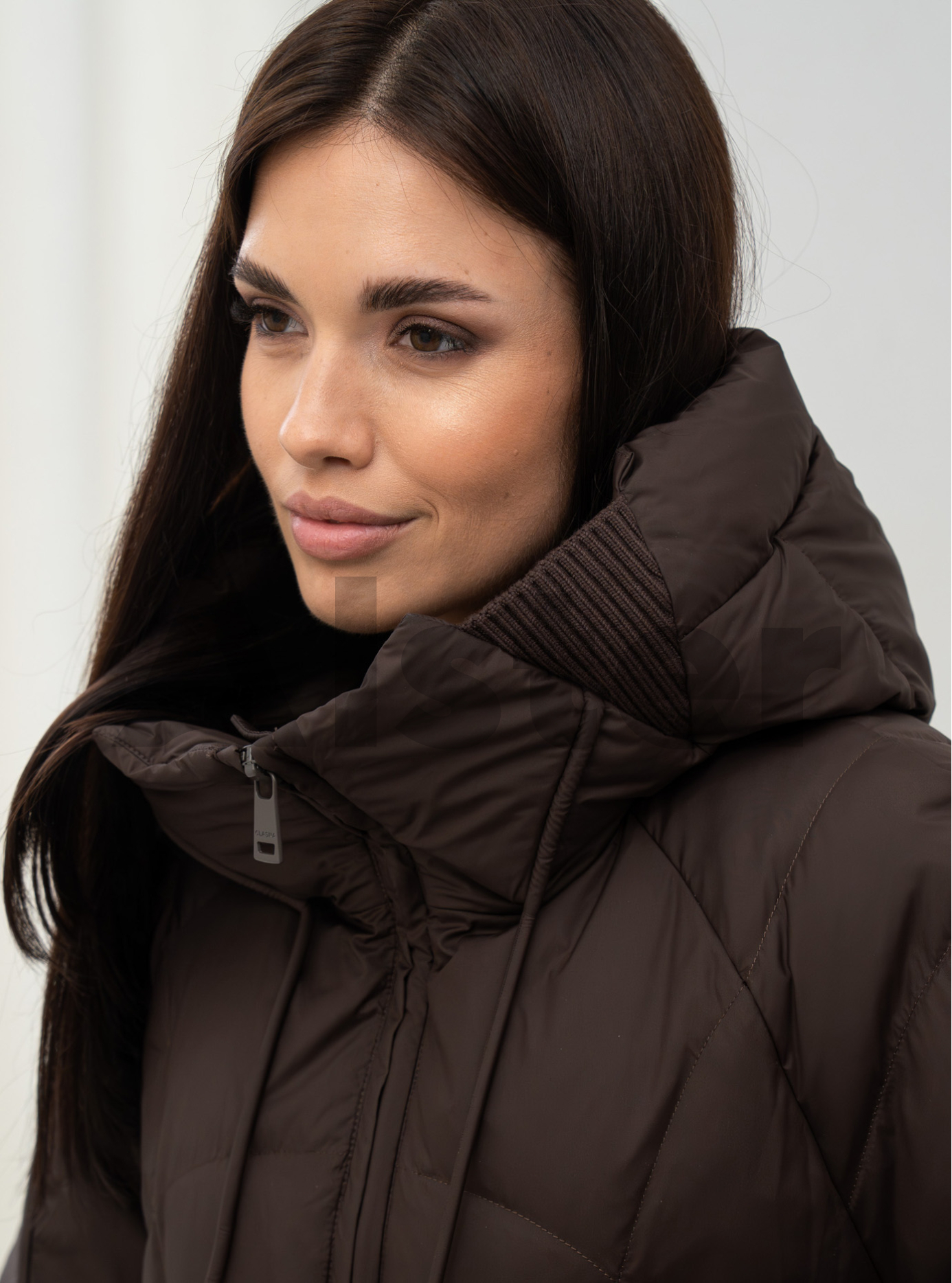 Зимний женский пуховик Clasna 25D667DW Шоколадный XL (25D667DW-13): фото - Alster.ua Зимний женский пуховик Clasna 25D667DW Шоколадный XL (25D667DW-13): фото - Alster.ua