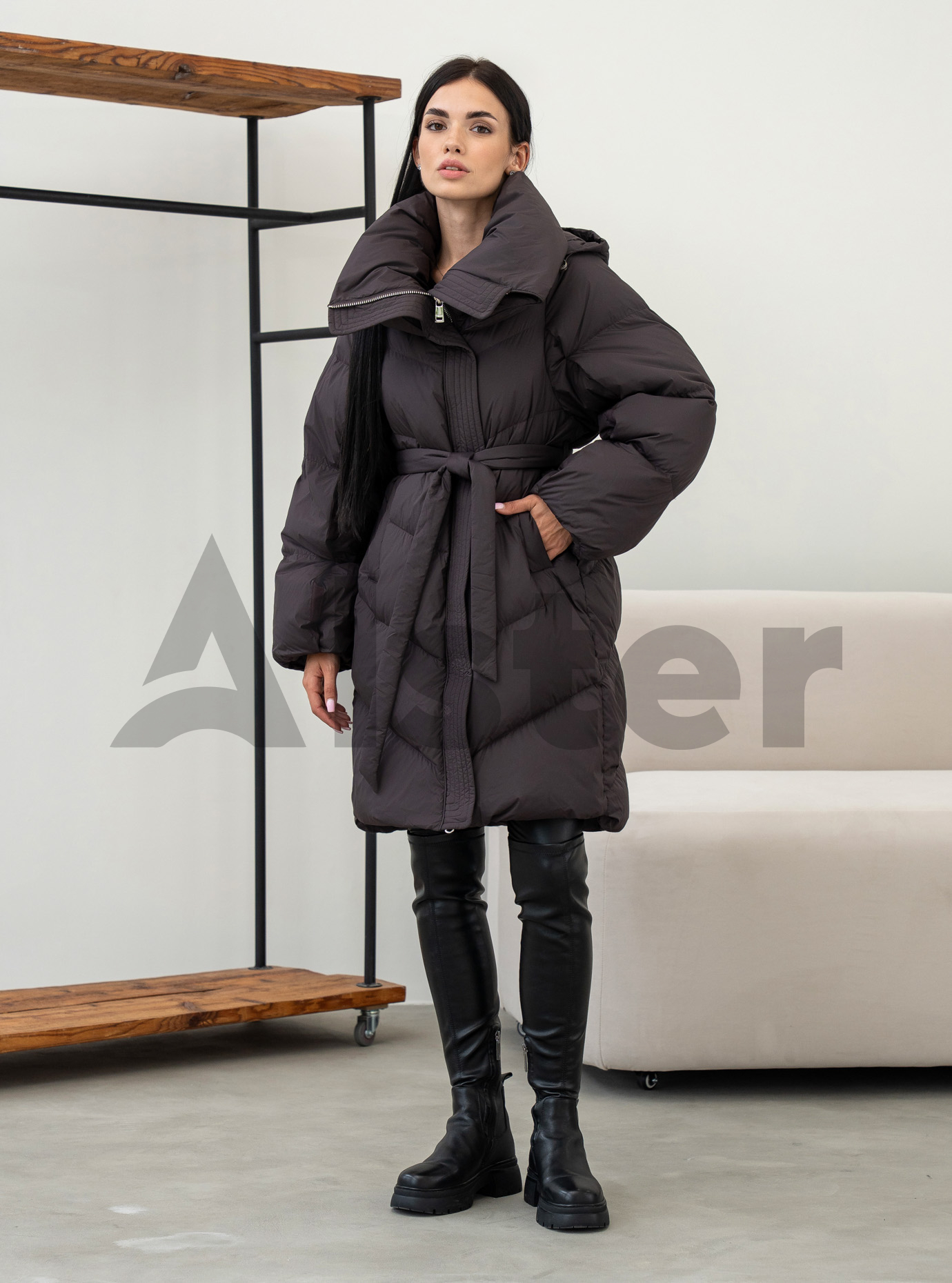 Зимовий жіночий пуховик Clasna 25D669DW Ожина XS (25D669DW-05): фото - Alster.ua