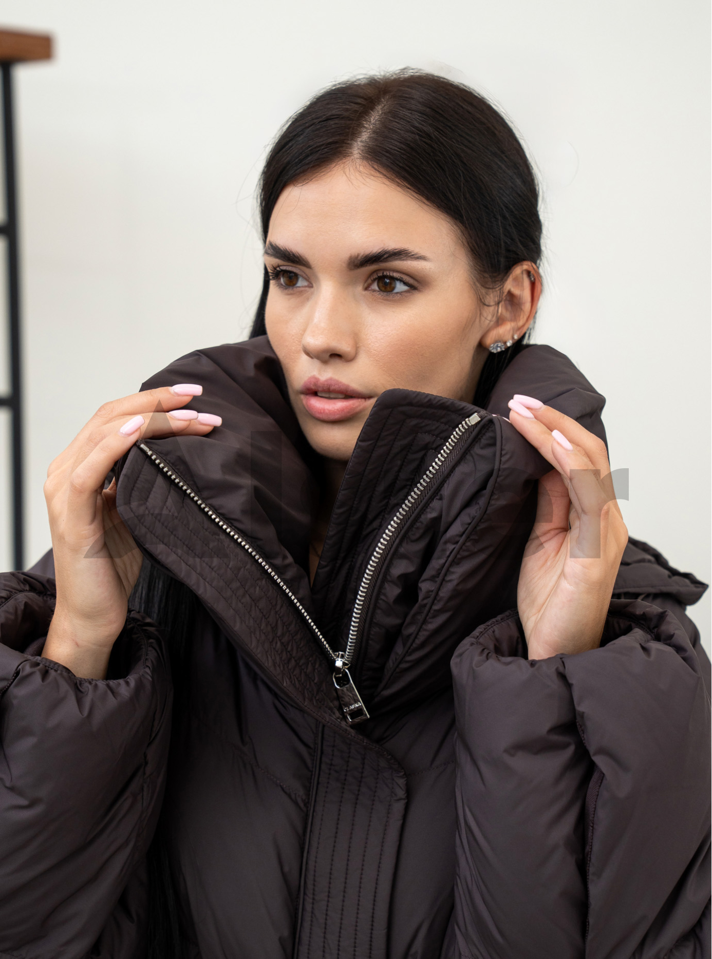 Зимовий жіночий пуховик Clasna 25D669DW Ожина XS (25D669DW-05): фото - Alster.ua