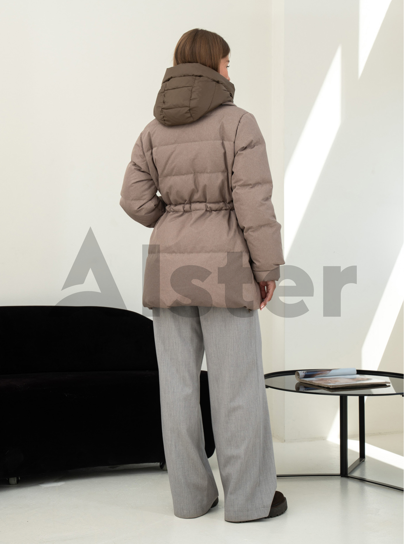 Жіночий пуховик Clasna 25D8528DW Пісочний M (25D8528DW-05): фото - Alster.ua