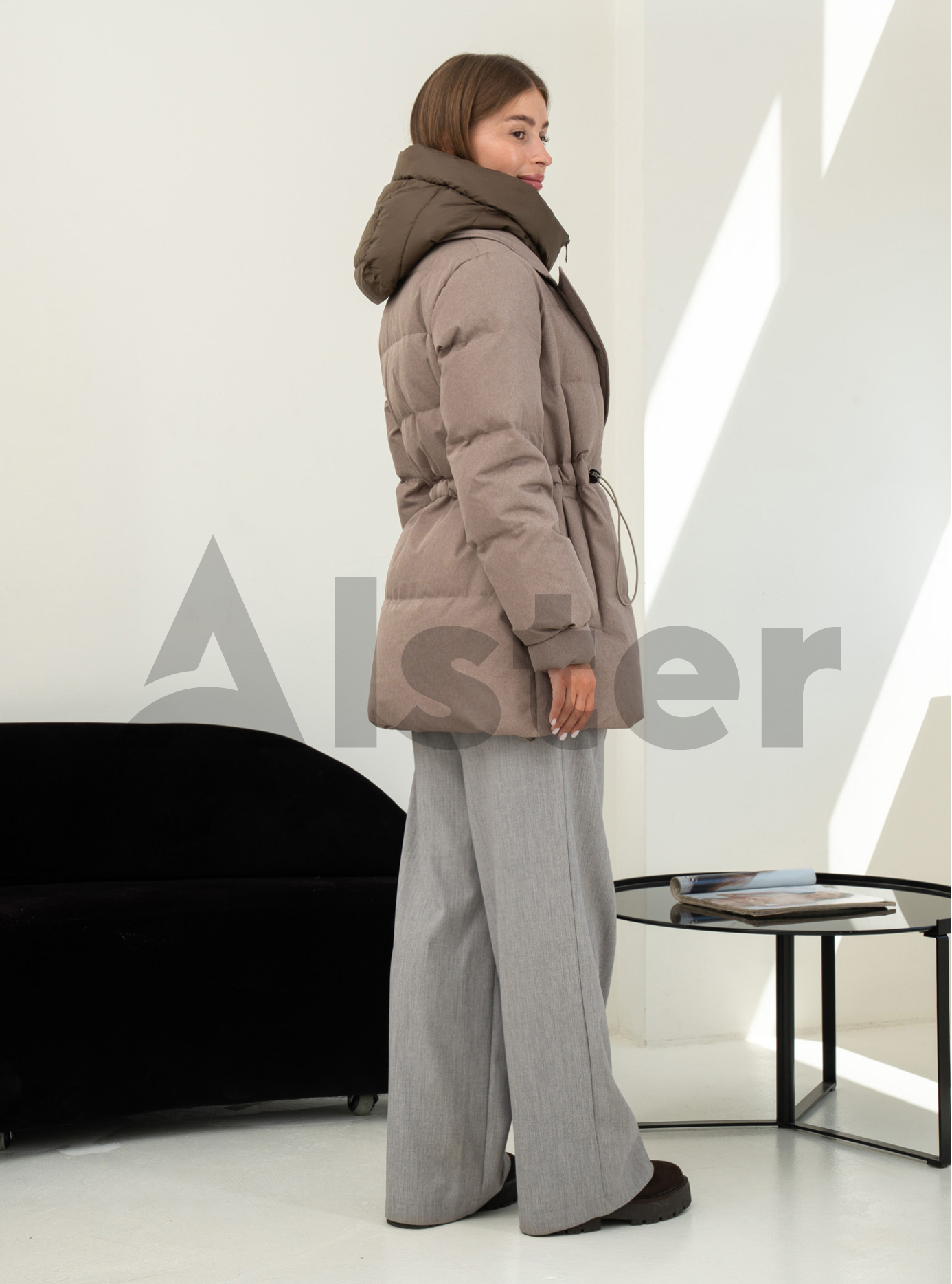 Жіночий пуховик Clasna 25D8528DW Пісочний M (25D8528DW-05): фото - Alster.ua