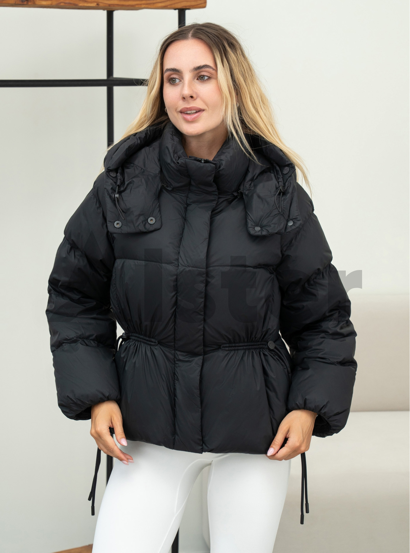 Женский пуховик Clasna 1069 Светло-серебряный XS (CWGD1069DW-21): фото - Alster.ua