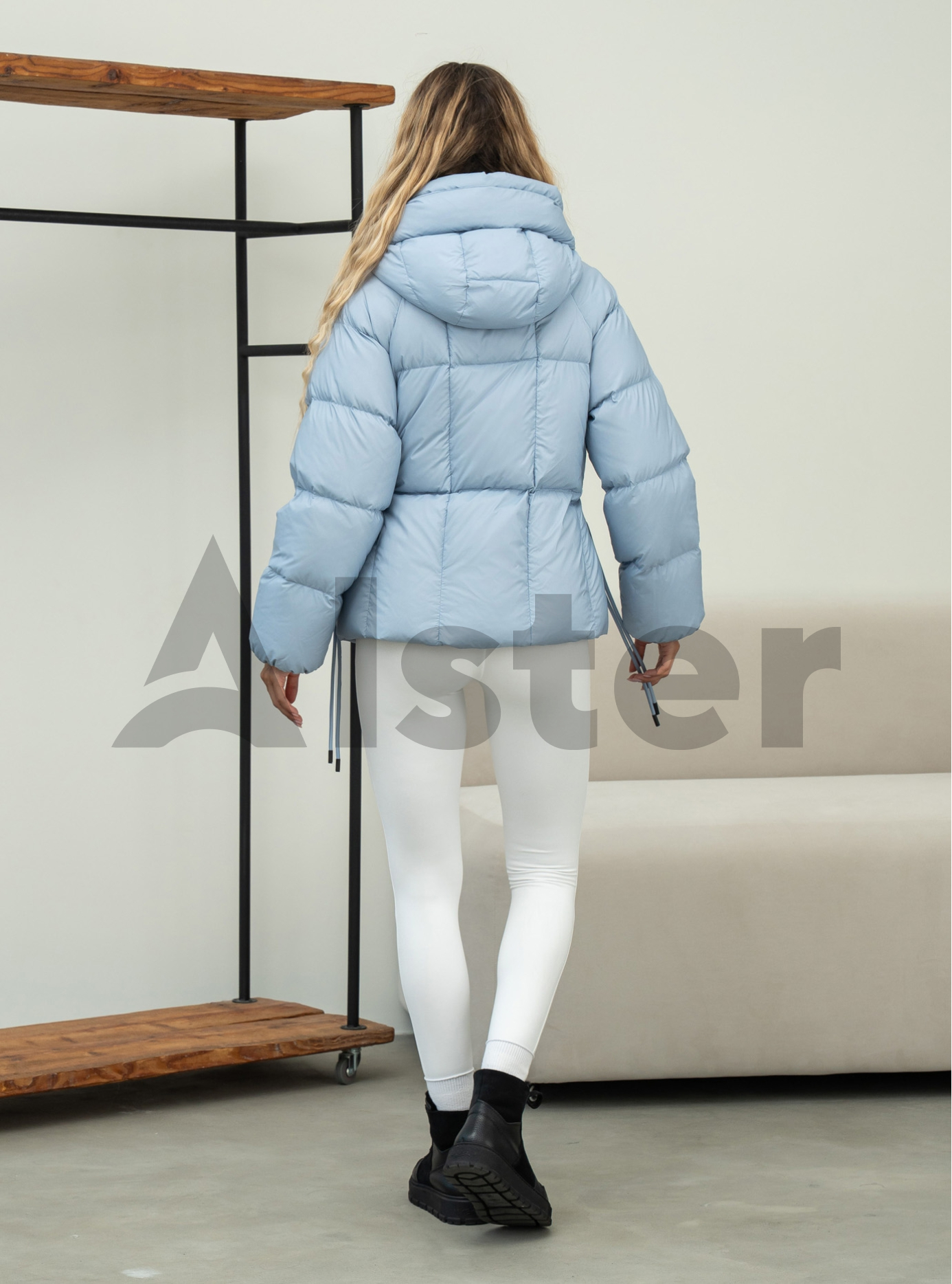 Женский пуховик Clasna 1069 Голубой M (CWGD1069DW-18): фото - Alster.ua