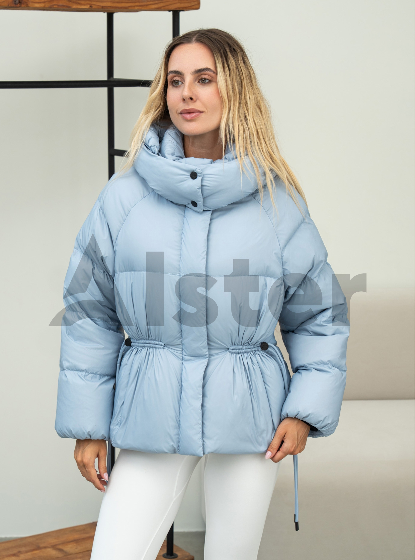Женский пуховик Clasna 1069 Голубой M (CWGD1069DW-18): фото - Alster.ua