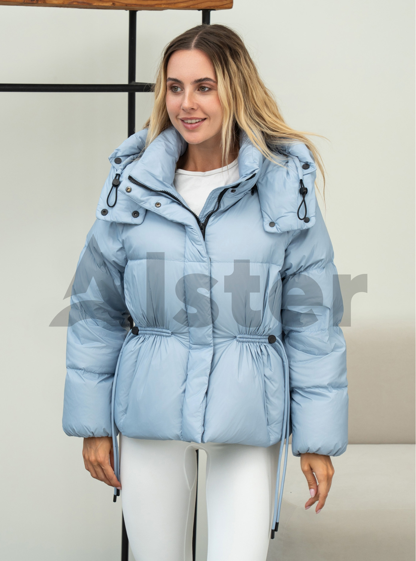 Женский пуховик Clasna 1069 Голубой M (CWGD1069DW-18): фото - Alster.ua