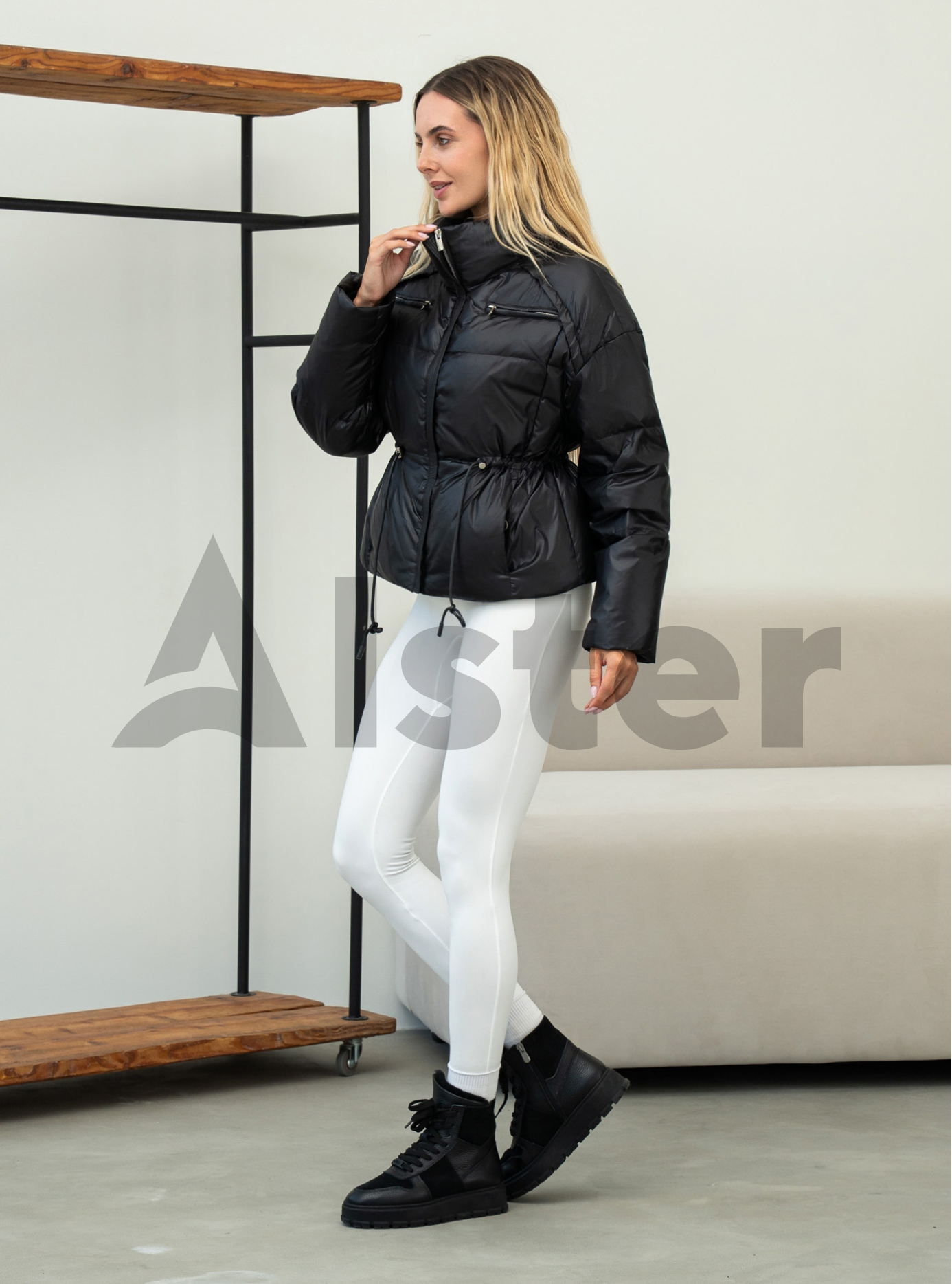 Короткий пуховик жіночий Clasna 1931 Чорний XS (26D1931DW-01): фото - Alster.ua