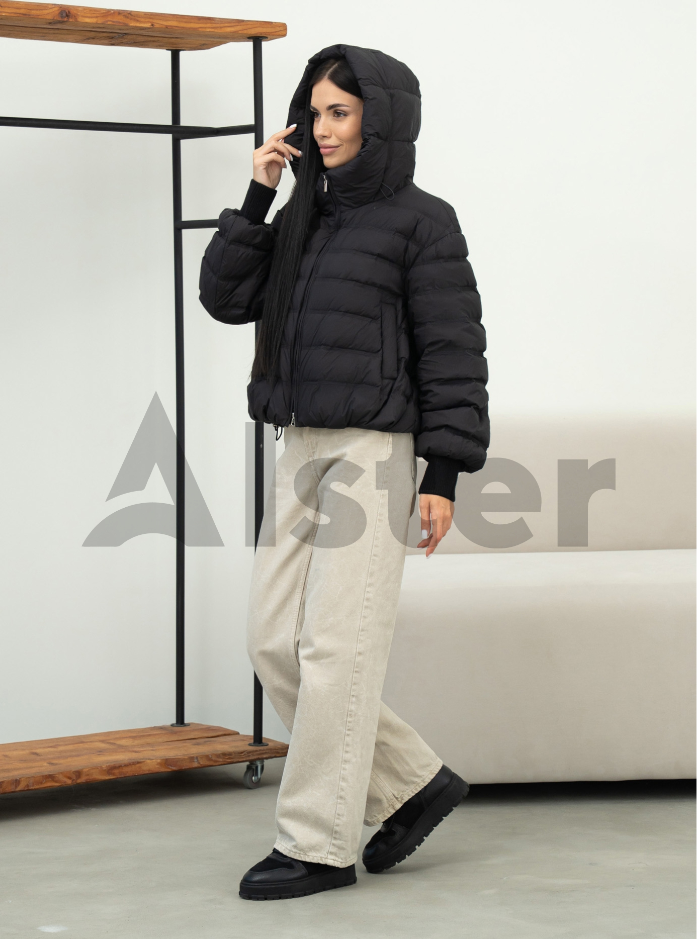 Короткий женский пуховик с капюшоном Clasna 940 Молоко M (CWGD940DW-07): фото - Alster.ua