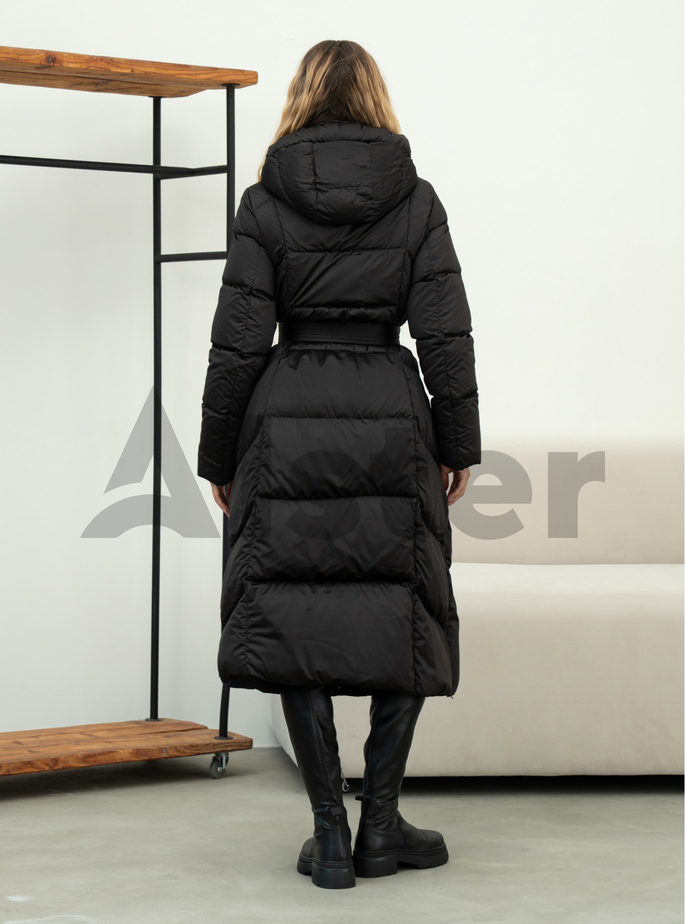 Длинный женский пуховик Clasna 975 Ежевика S (CWGD975DW-14): фото - Alster.ua