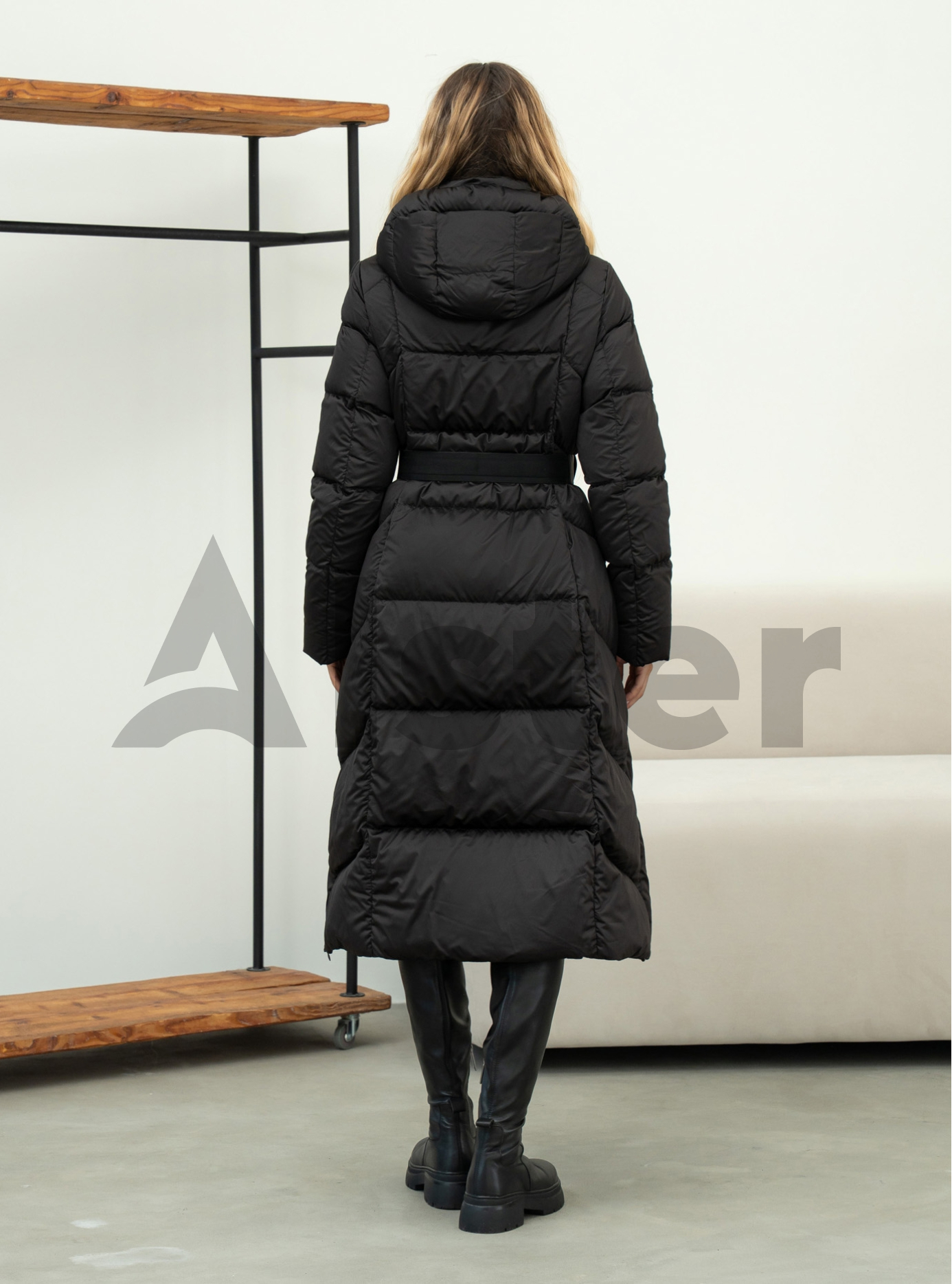 Длинный женский пуховик Clasna 975 Ежевика S (CWGD975DW-14): фото - Alster.ua