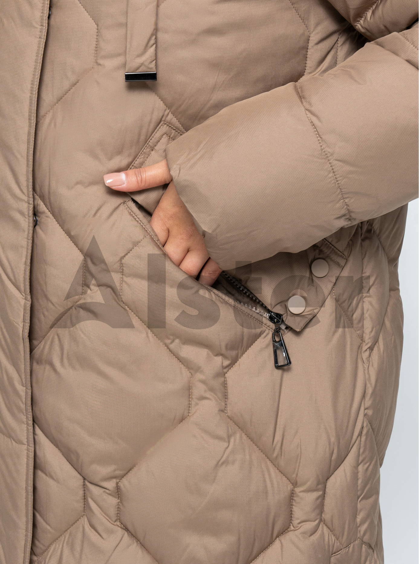 Довге жіноче пальто великих розмірів DEIFY 3315 Карамель 3XL (DFY3315-13): фото - Alster.ua