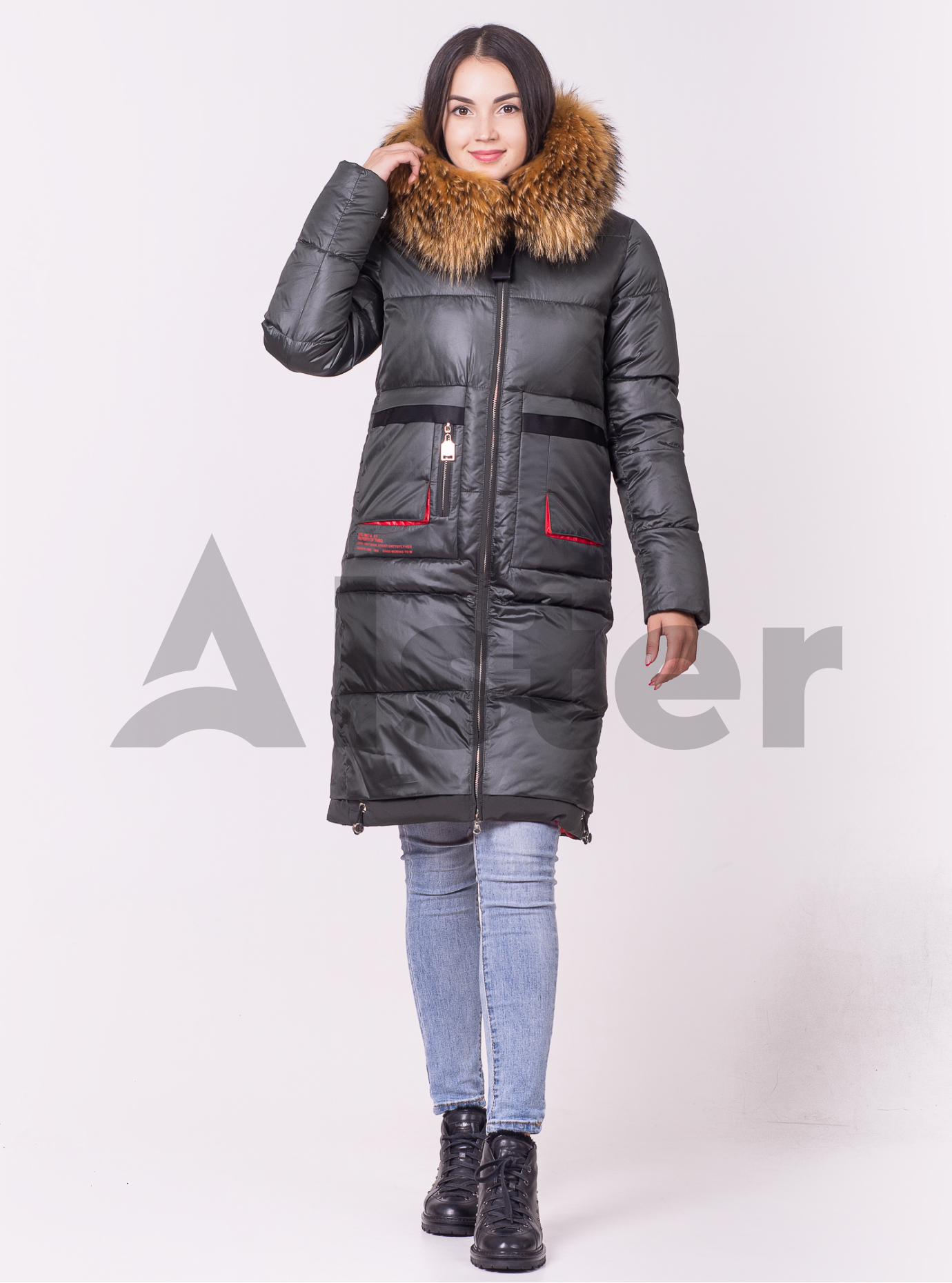 Куртка зимняя женская с мехом Хаки 2XL (07-VP201171): фото - Alster.ua Куртка зимняя женская с мехом Хаки 2XL (07-VP201171): фото - Alster.ua