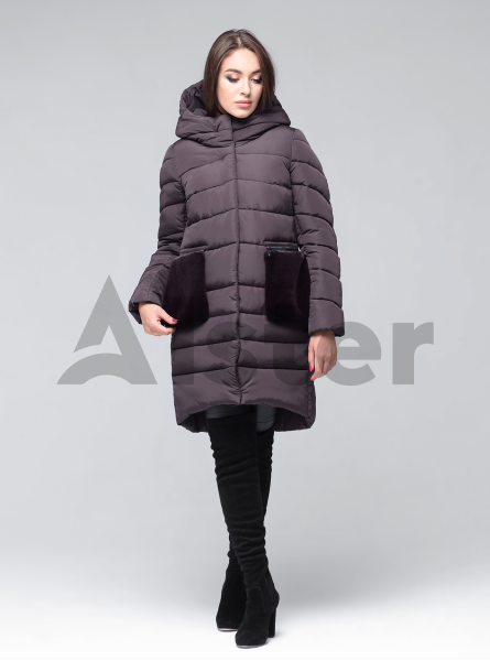 Женская куртка зимняя ниже колена