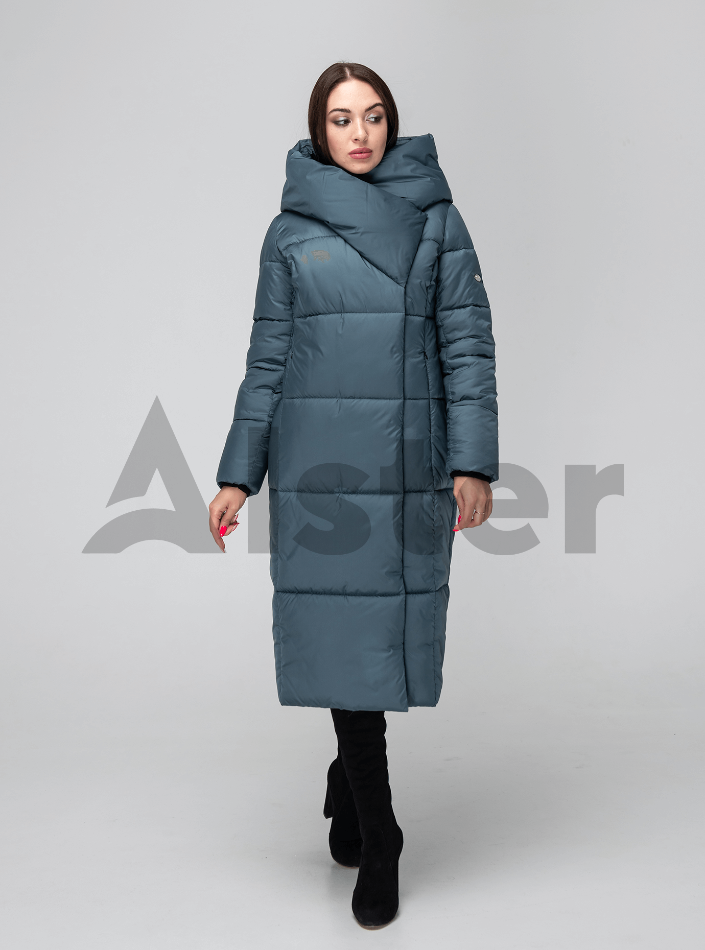 Куртка женская зимняя широкий воротник Изумруд 48 (02-KT190378): фото - Alster.ua