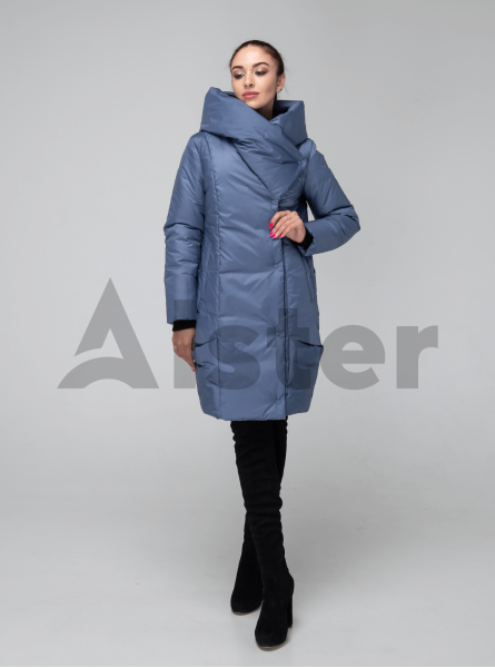 Женская куртка зимняя капюшон-хомут