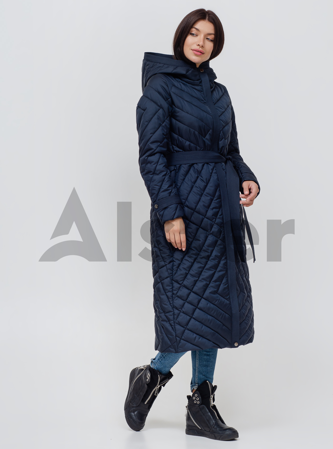 Пальто женское еврозима Тёмно-синий 44 (02-KL201010): фото - Alster.ua