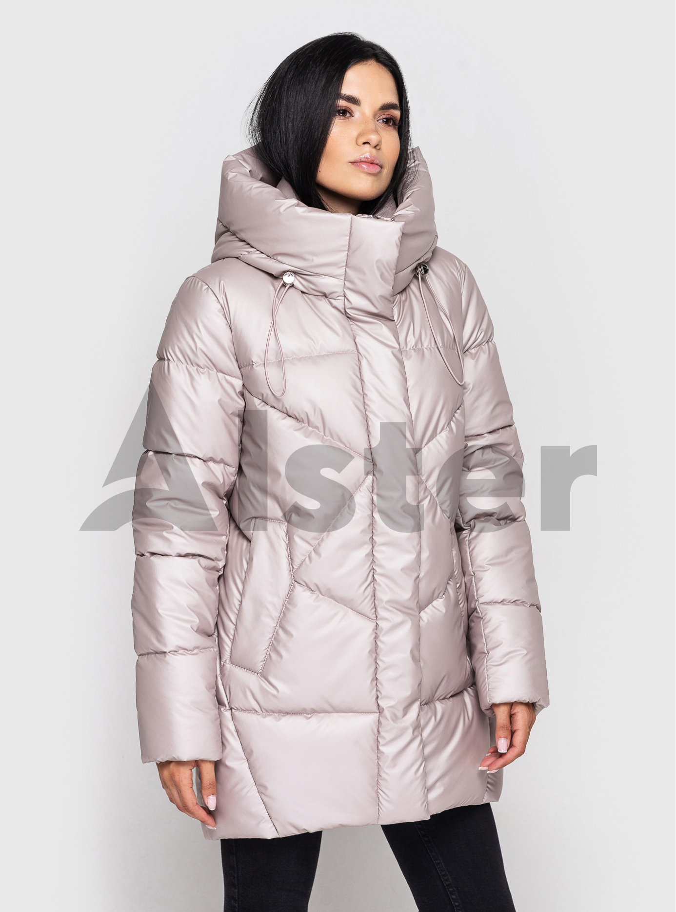 Женская зимняя куртка 509 удлиненная Светло-розовый 46 (KTL509ARM-03): фото - Alster.ua