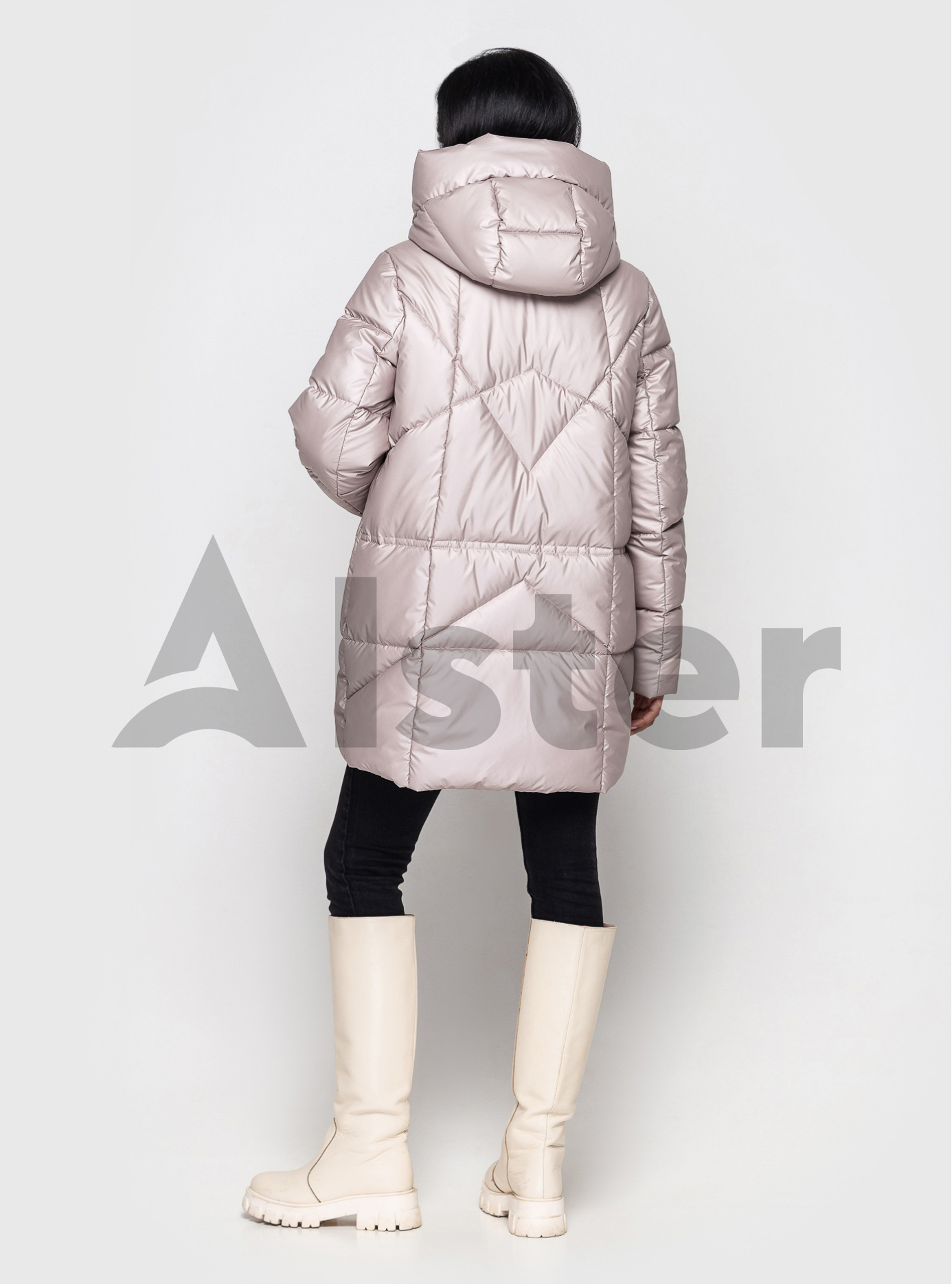 Женская зимняя куртка 509 удлиненная Светло-розовый 46 (KTL509ARM-03): фото - Alster.ua
