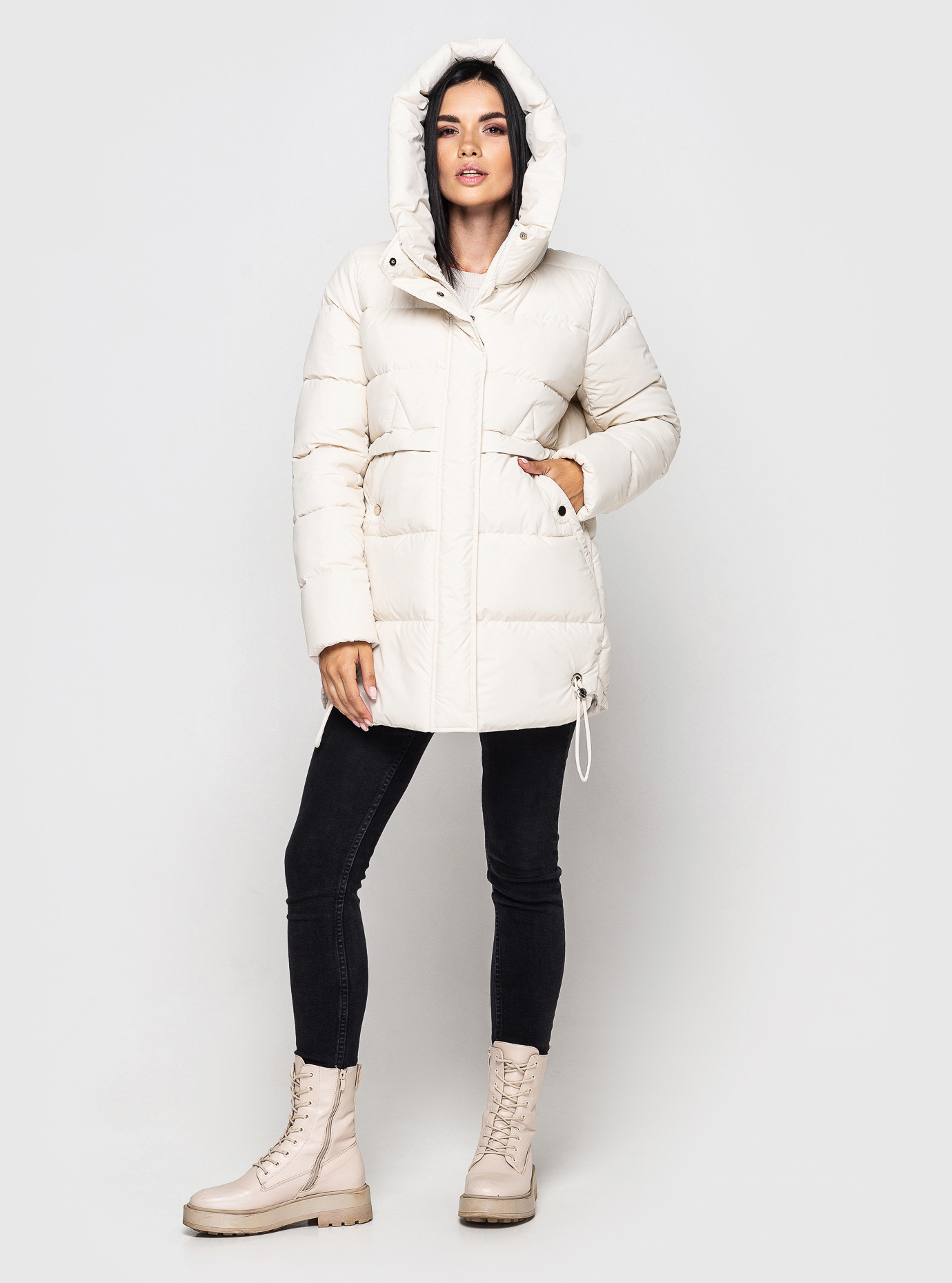 Зимняя куртка Kattaleya 537 Молочный 52 (KTL537P-30): фото - Alster.ua