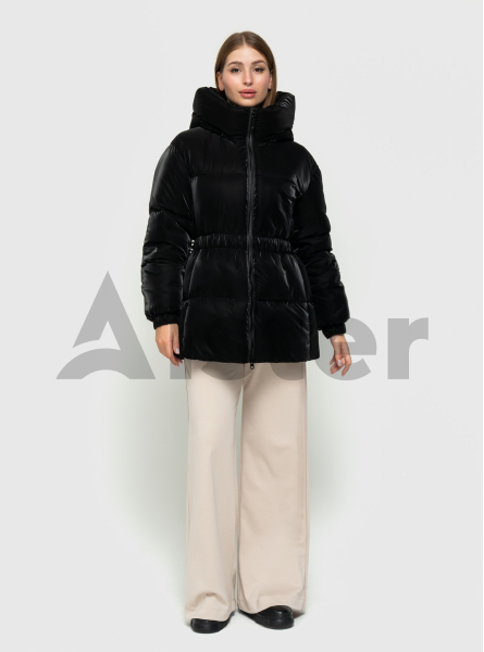 Женская зимняя куртка 516 с резинкой на поясе