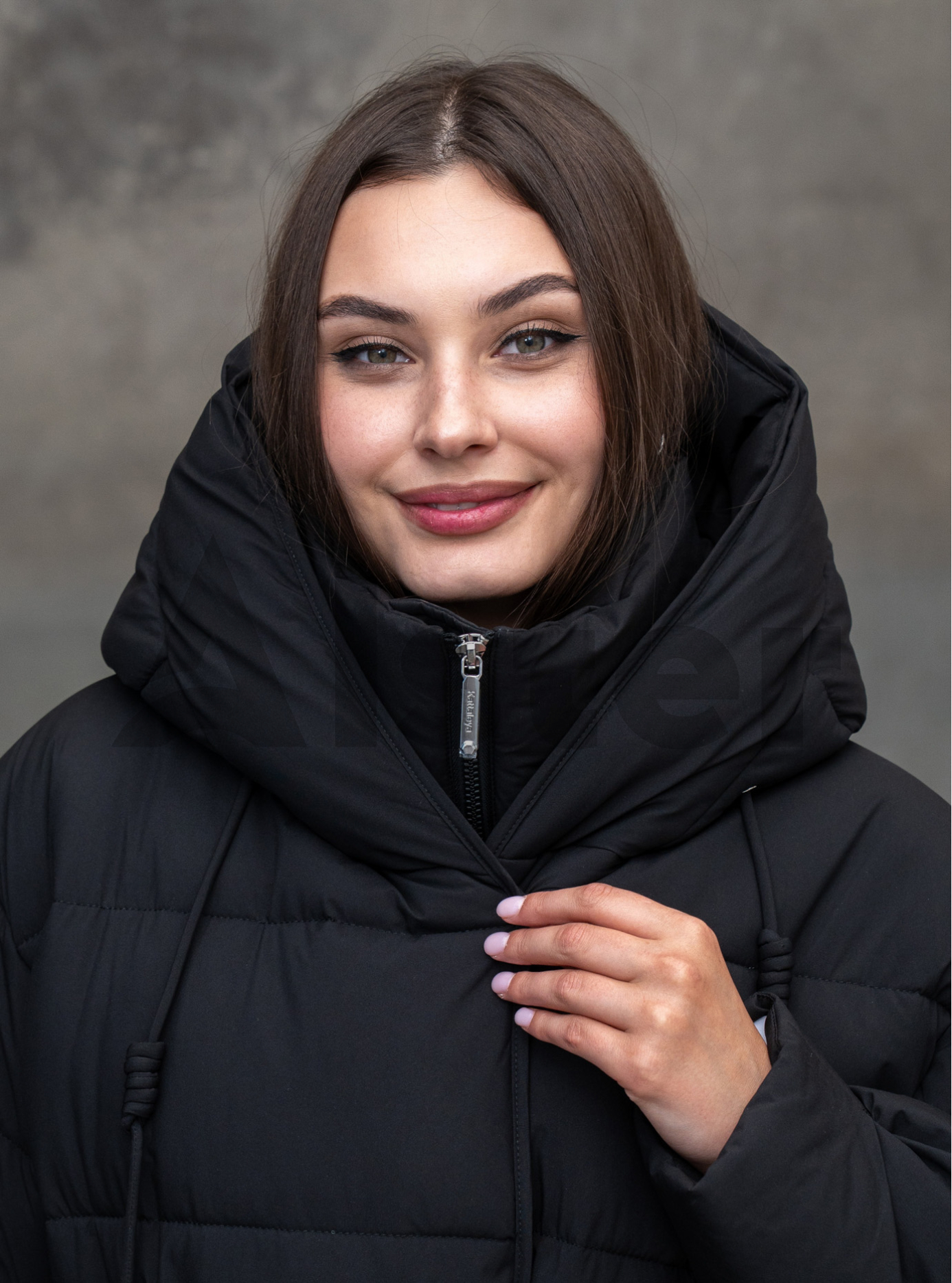 Зимова куртка середньої довжини Kattaleya 573 Чорний 40 (KTL573-05): фото - Alster.ua
