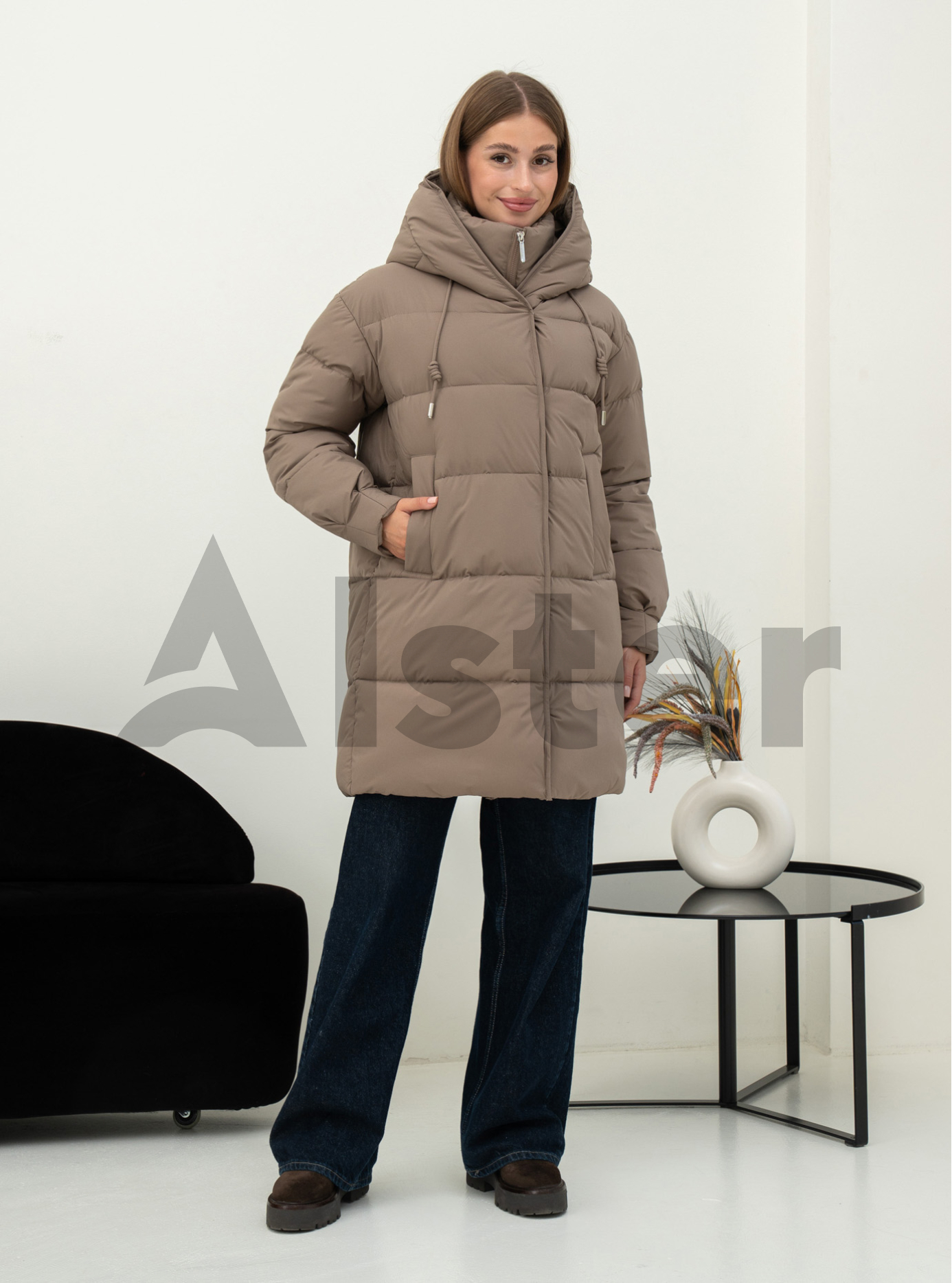 Зимняя куртка средней длины Kattaleya 573 Бронзовый 40 (KTL573-13): фото - Alster.ua