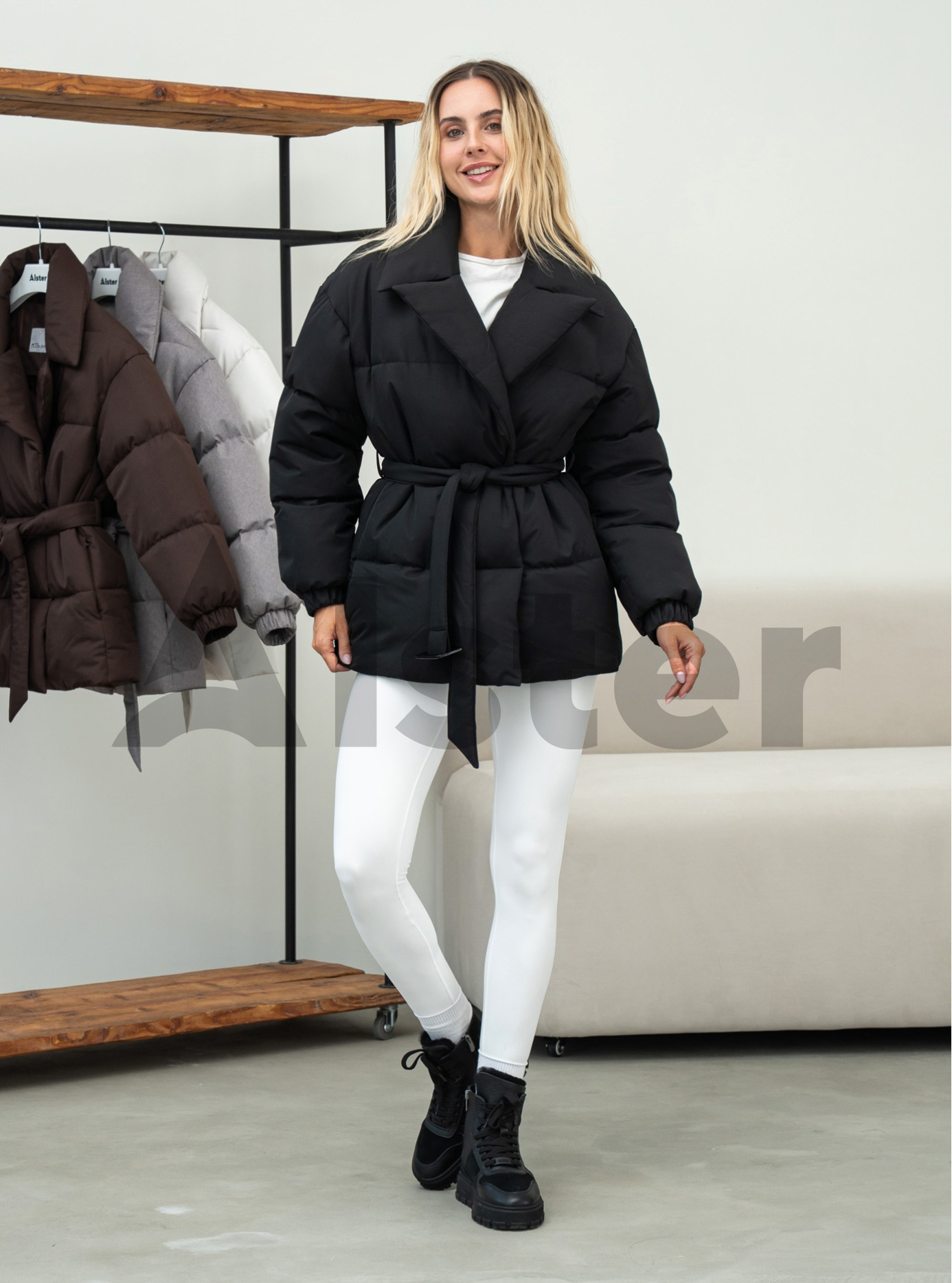 Женская зимняя куртка-кимоно Kattaleya 615 Чёрный 46 (26KTL615-09): фото - Alster.ua