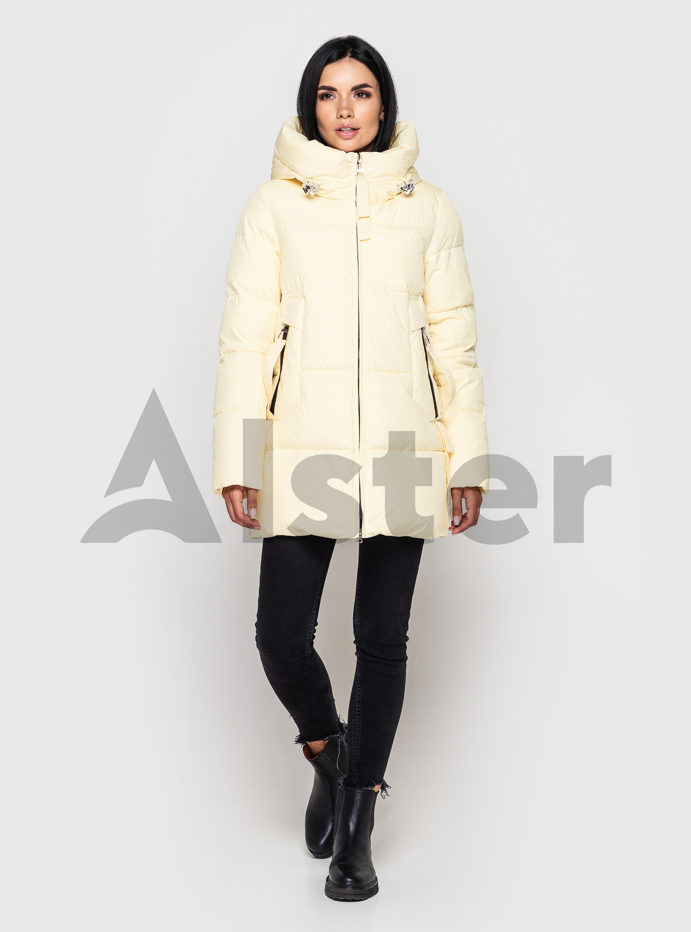 Женская зимняя куртка MEAJIATEER Светлый желтый M (MJ2376-02): фото - Alster.ua