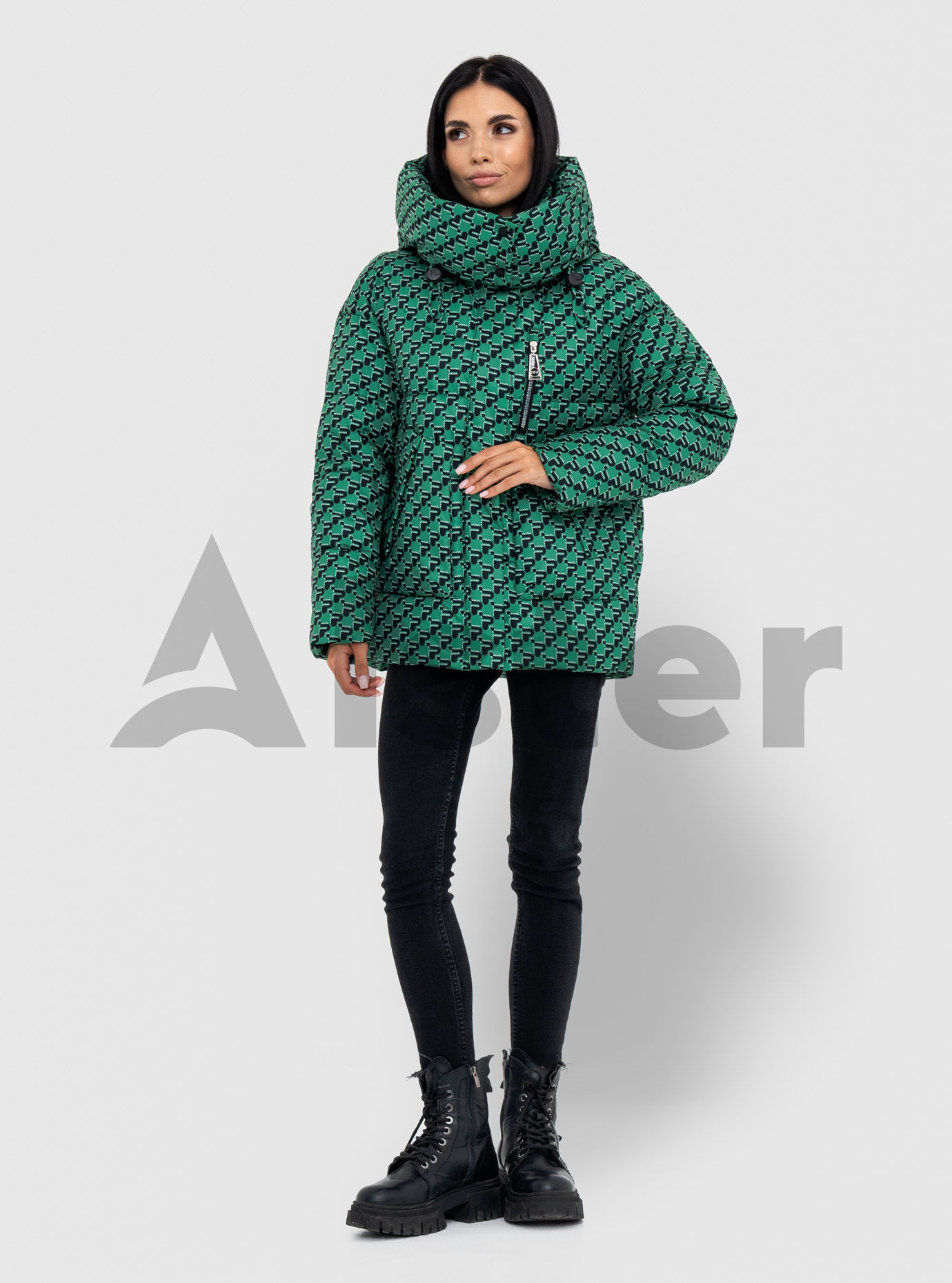 Зимняя женская куртка Meajiateer 2361 Яркий зелёный L (MJ2361-08): фото - Alster.ua