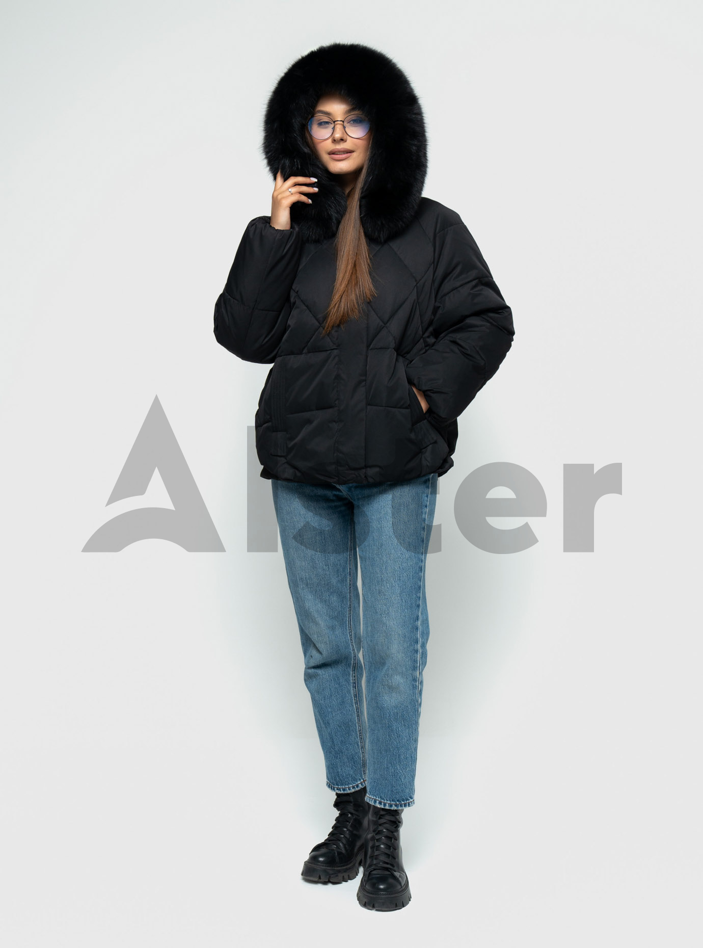 Женская зимняя куртка MEAJIATEER 2453 Чёрный L (MJ2453-03): фото - Alster.ua